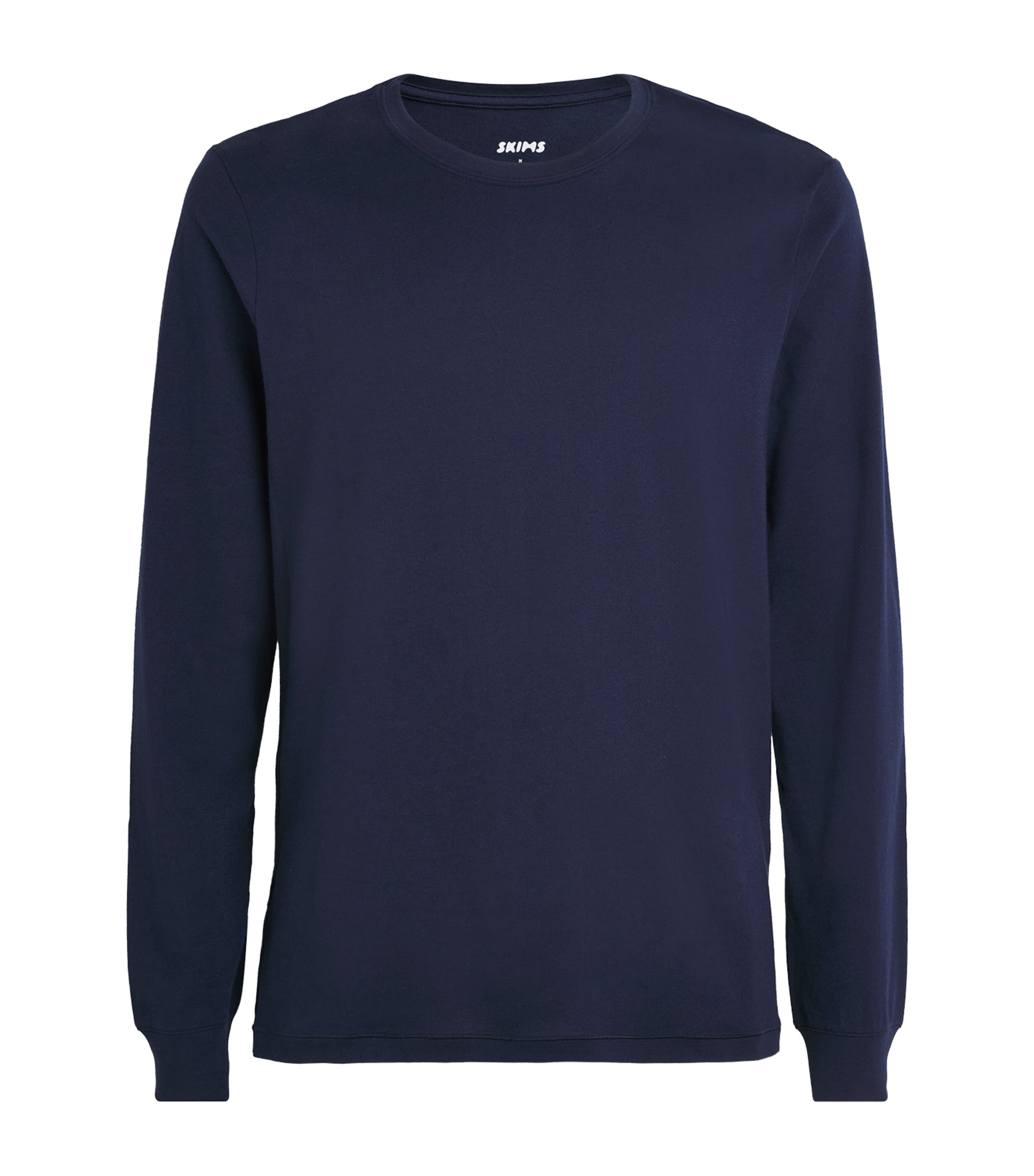 Cotton Long-Sleeve T-Shirt NAVY Image 1