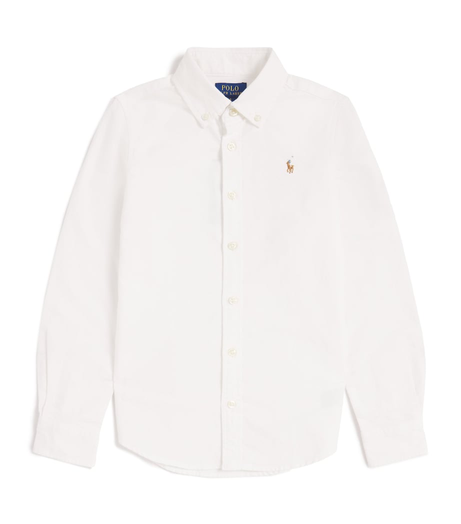 Cotton Logo Shirt (7-16 Years) WHITE Image 1