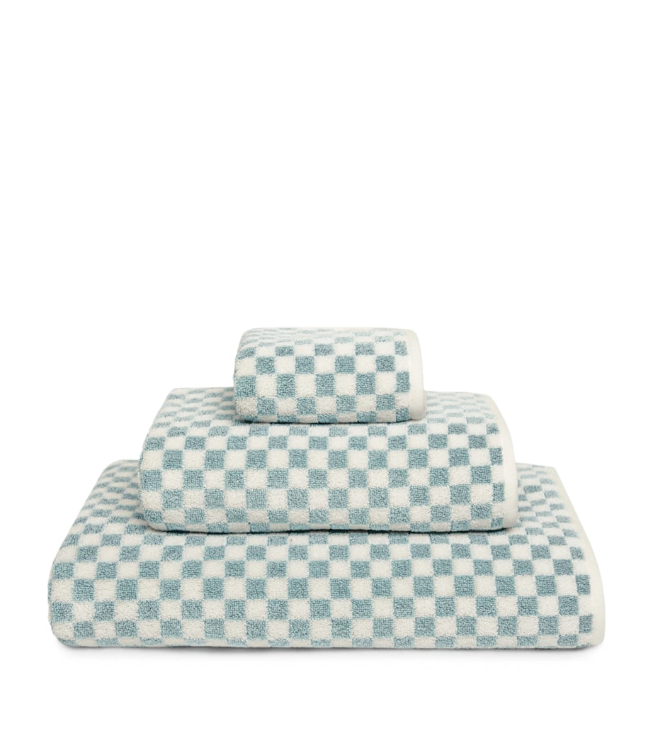 GRACCIOZA Cotton Estoril Washcloth (30cm x 30cm) Seamist Image 1