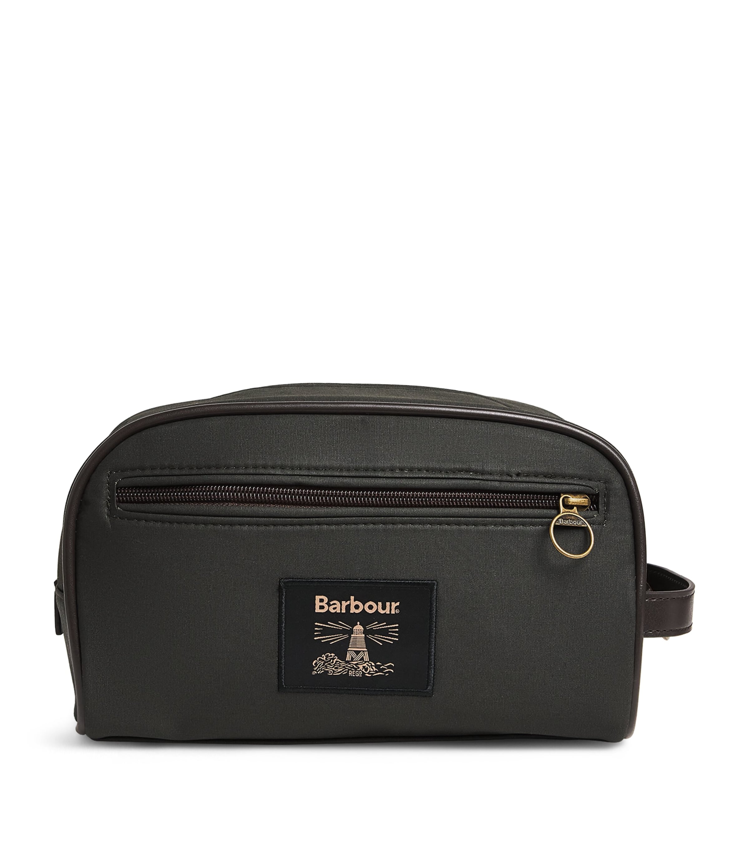 Barbour Wax-Coated Wash Bag | Luggage | Wash Bags | Designers | Barbour