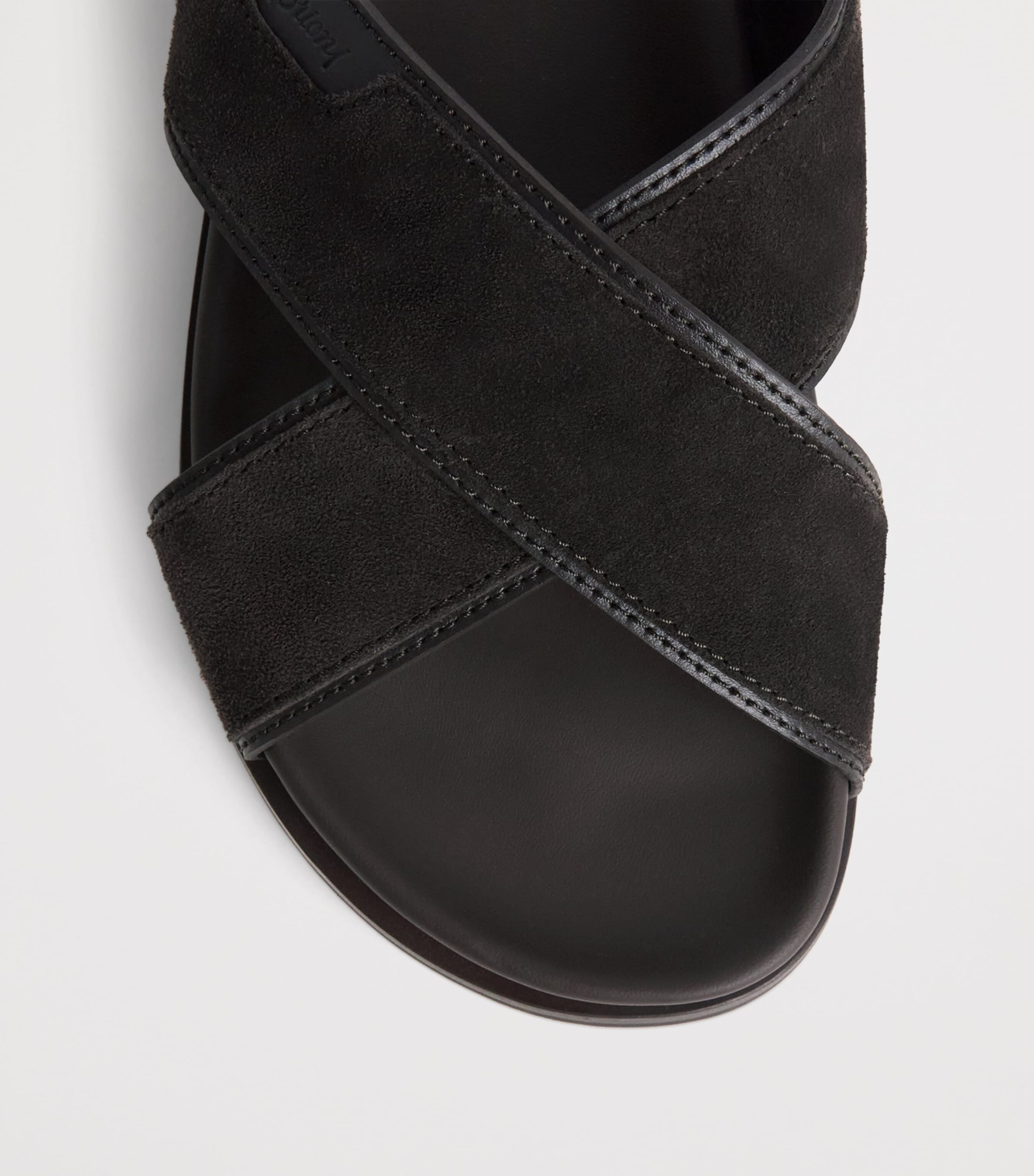 Brioni Suede Crossover Slides Image 5