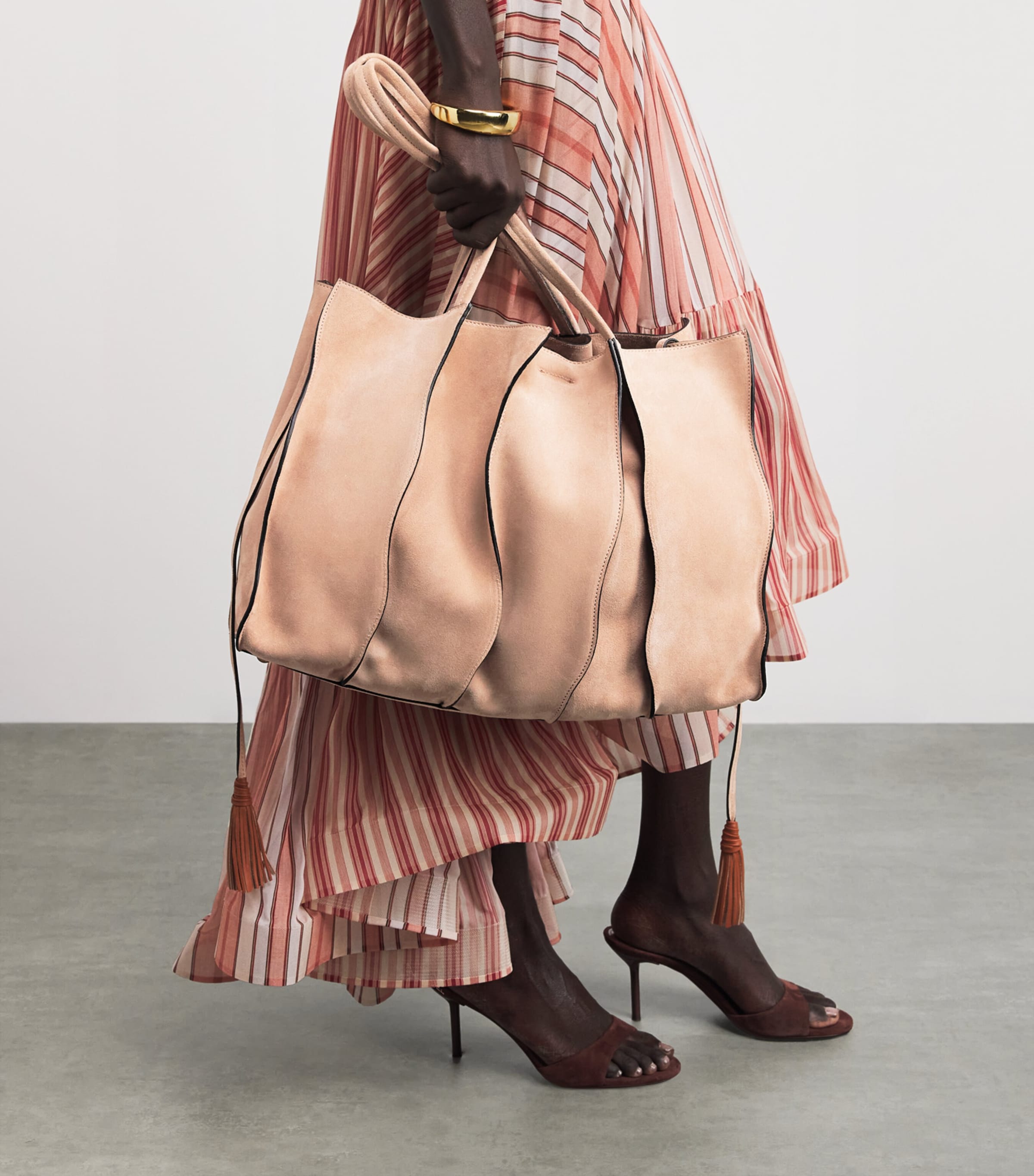 Ulla Johnson Large Suede Adria Tote Bag Sienna Image 2
