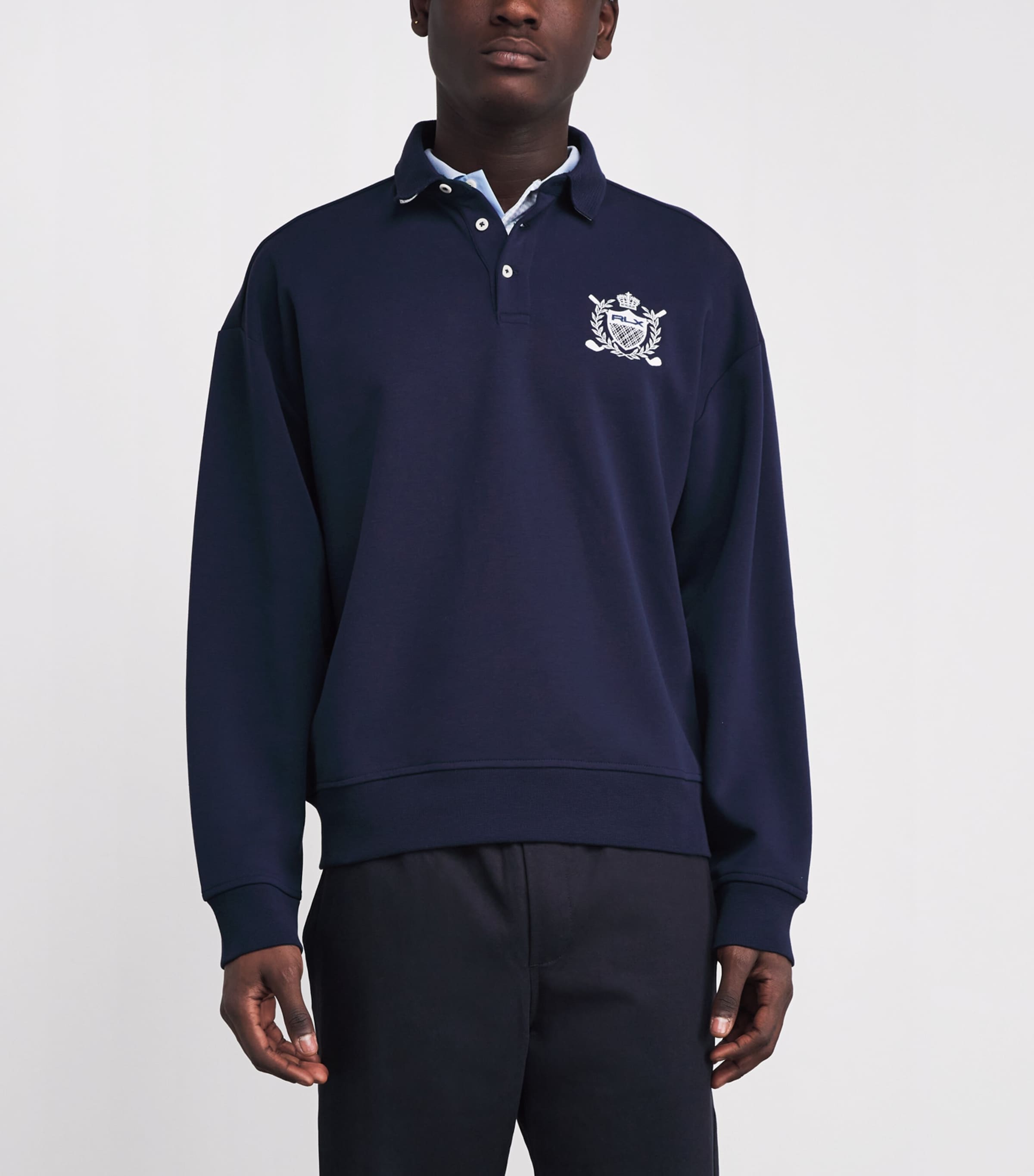 Logo Embroidered Sweatshirt REFINED NAVY Image 3