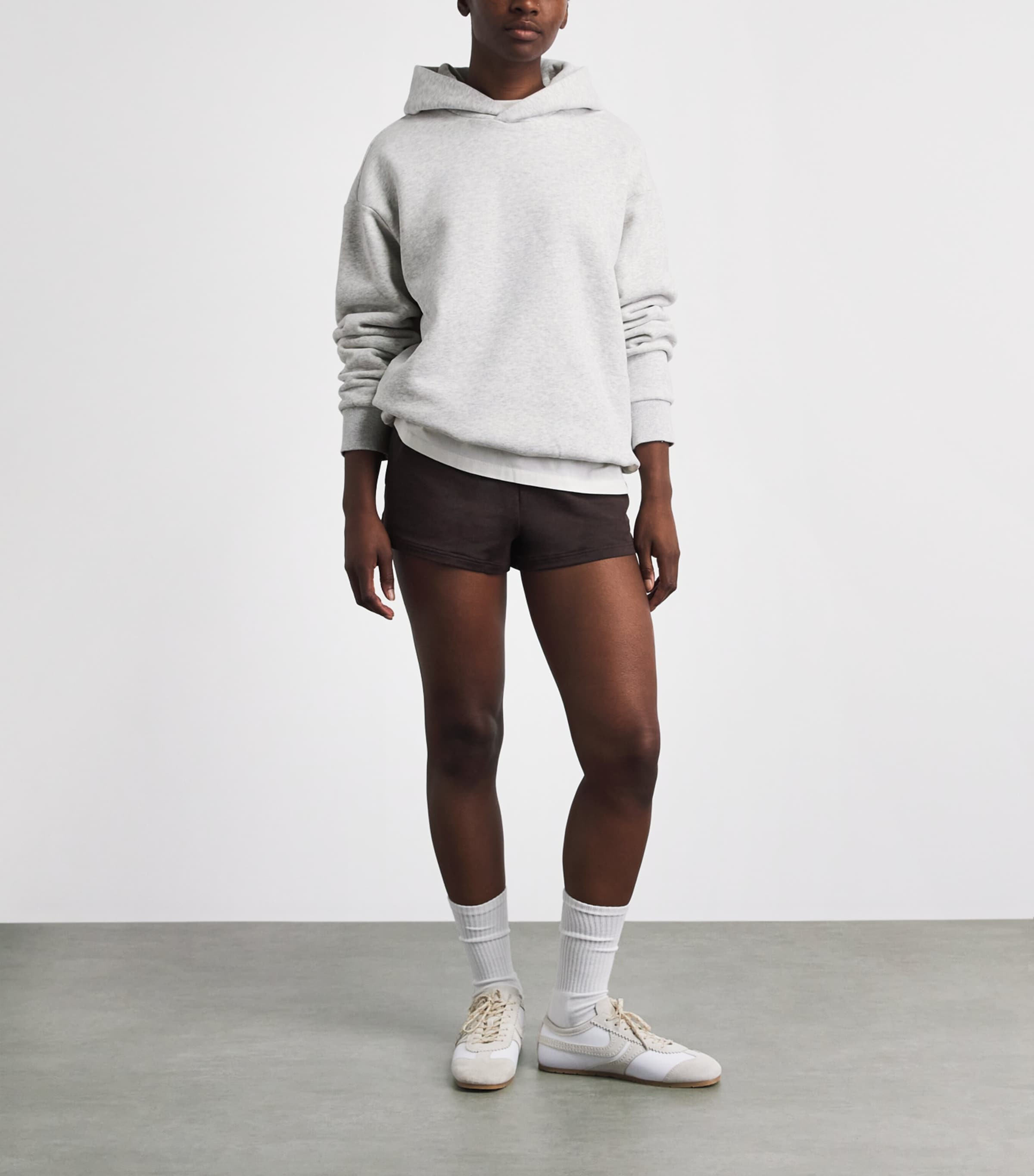 VUORI Womens Restore Oversized Hoodie Pale Grey Heather Image 2