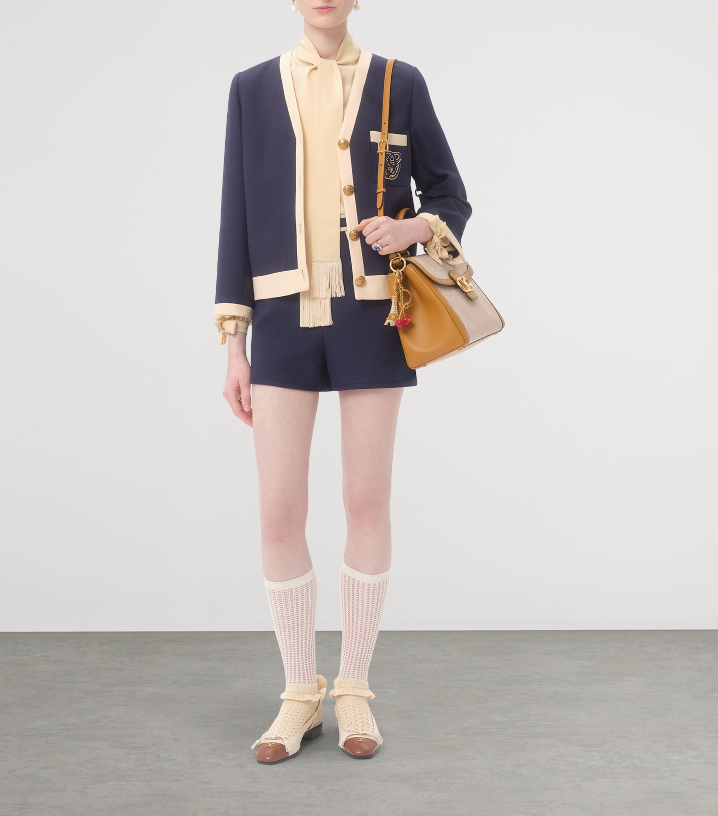 Silk Fringed Blouse ET5 Image 5