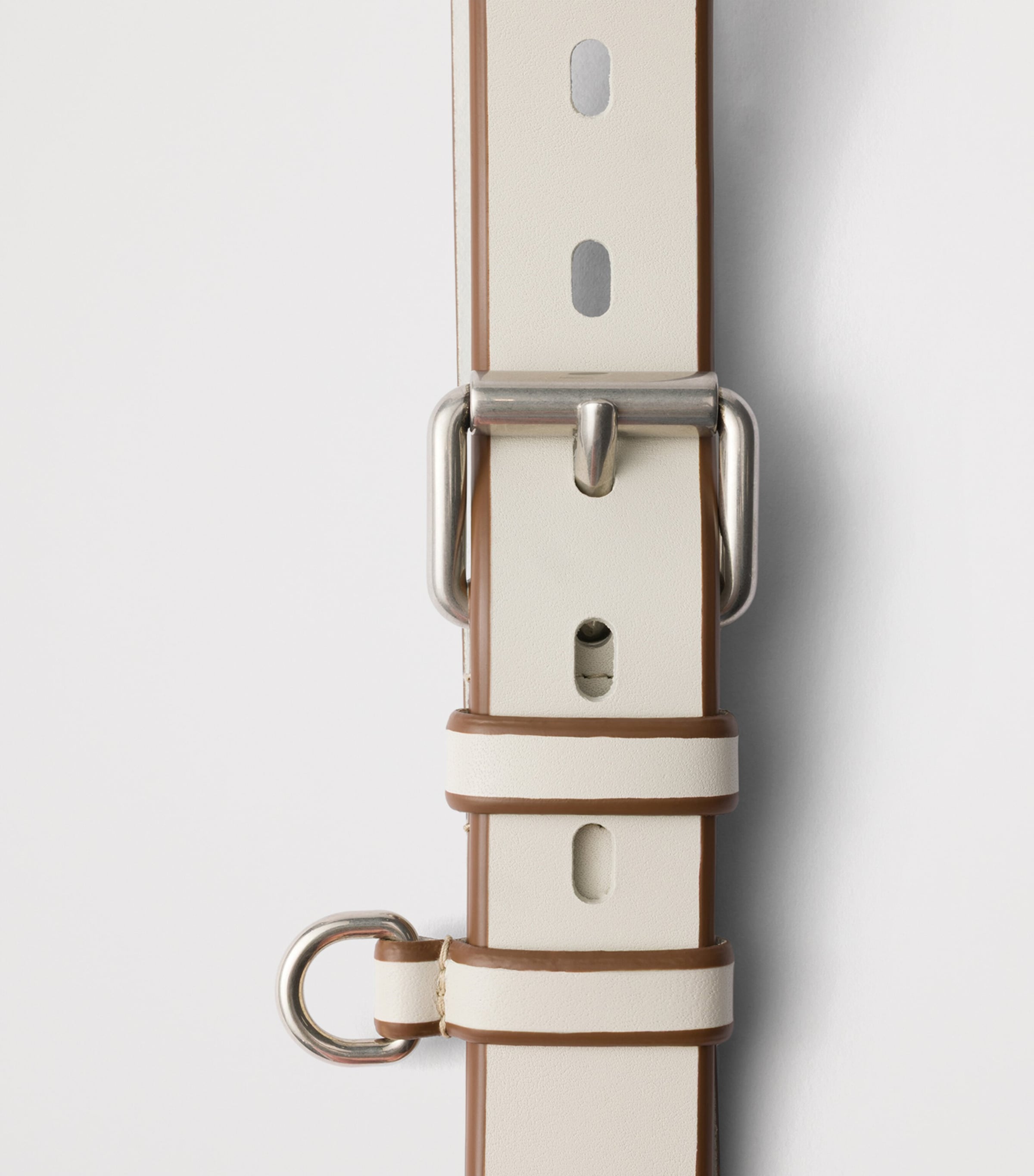 Prada Leather Two-Tone Belt Neutral Image 2