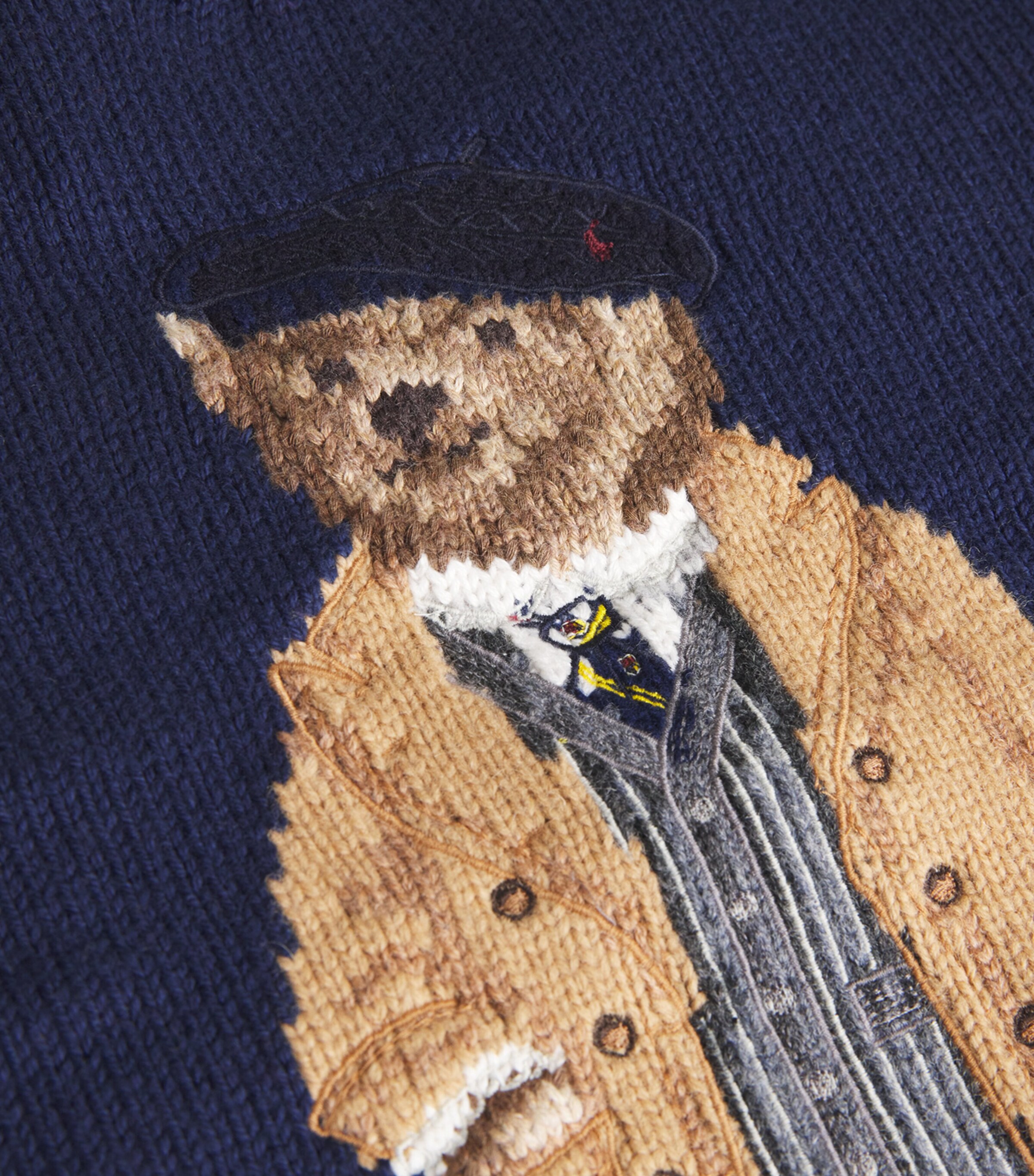 Ralph Lauren Kids Womens Polo Bear Sweater (7-14 Years) Navy Image 3