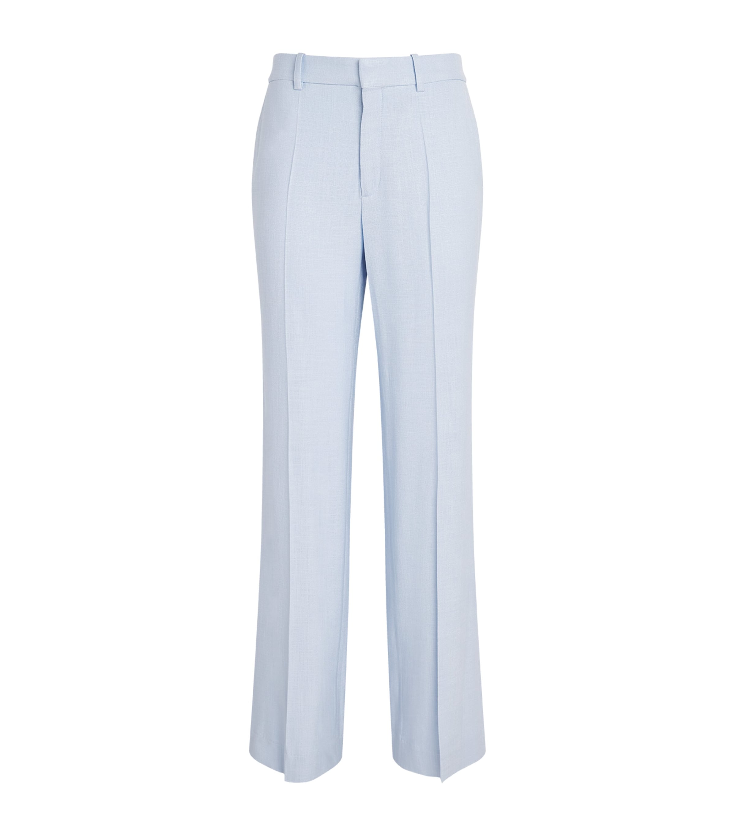 Maje Womens Pleated Tailored Trousers Blue Sky Image 1