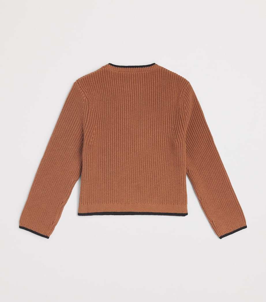 Chloé Kids Cotton-Wool Logo Sweater (4-14 Years) Thrush Image 2
