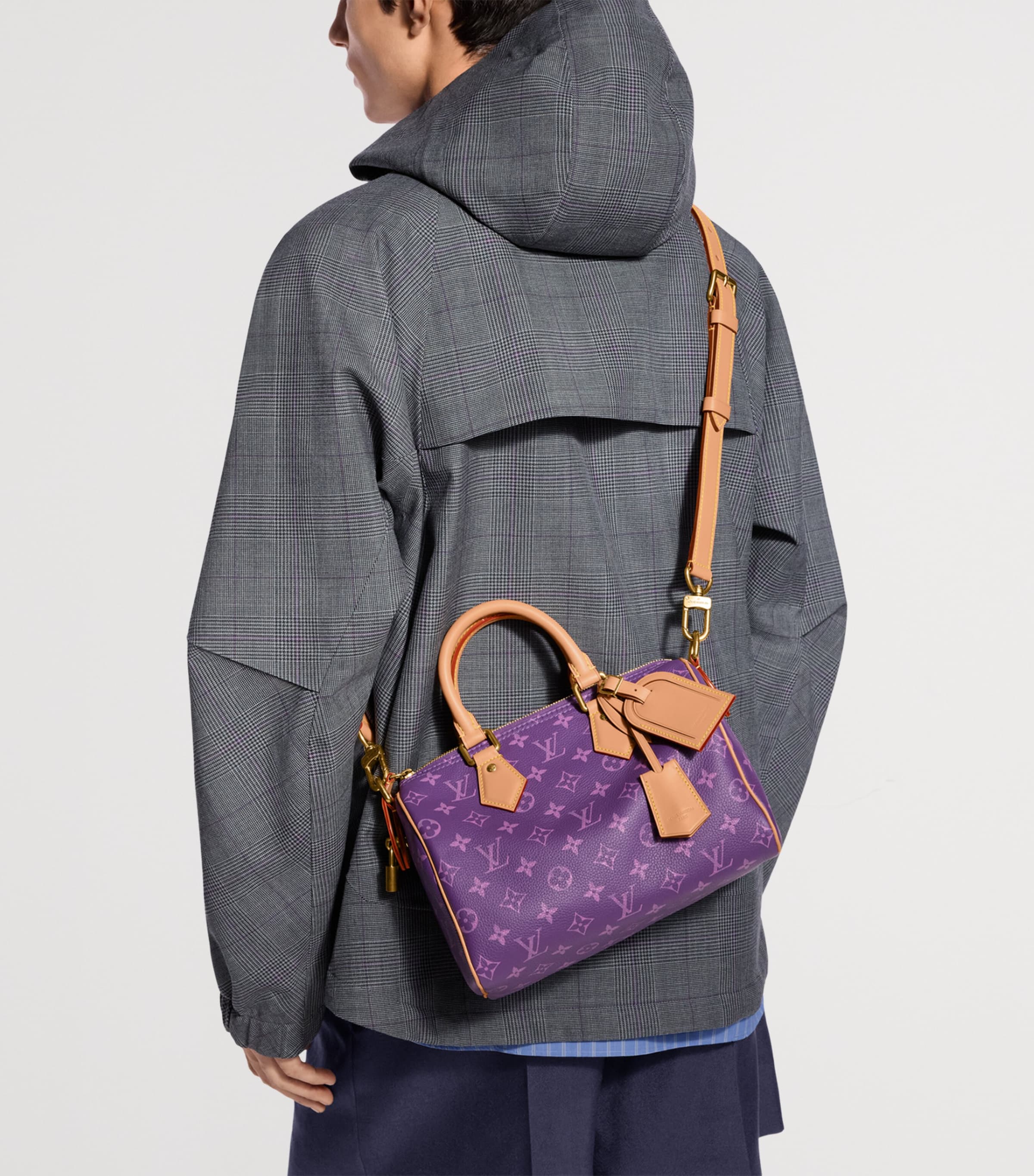 LOUIS VUITTON Lambskin Speedy P9 Bandoulière 30 Bag Lotus Purple Image 2