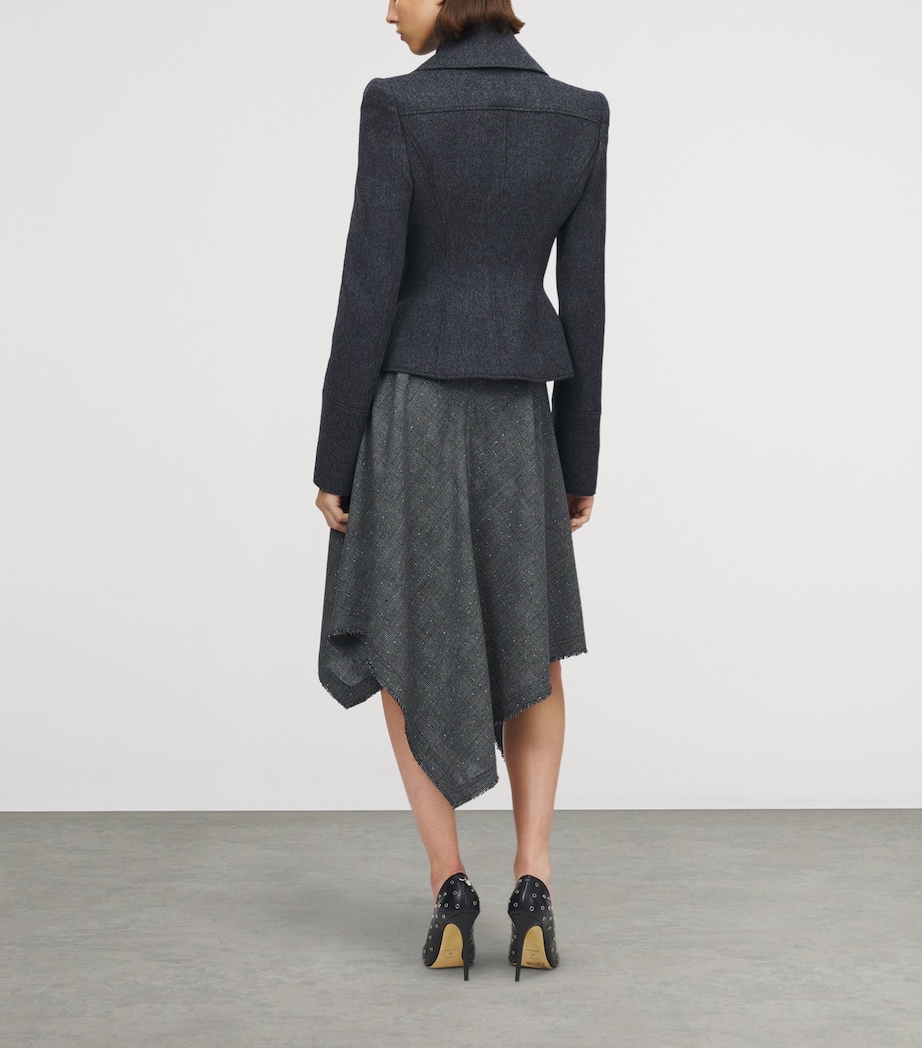 Wool Double-Breasted Coat 1021 Image 4