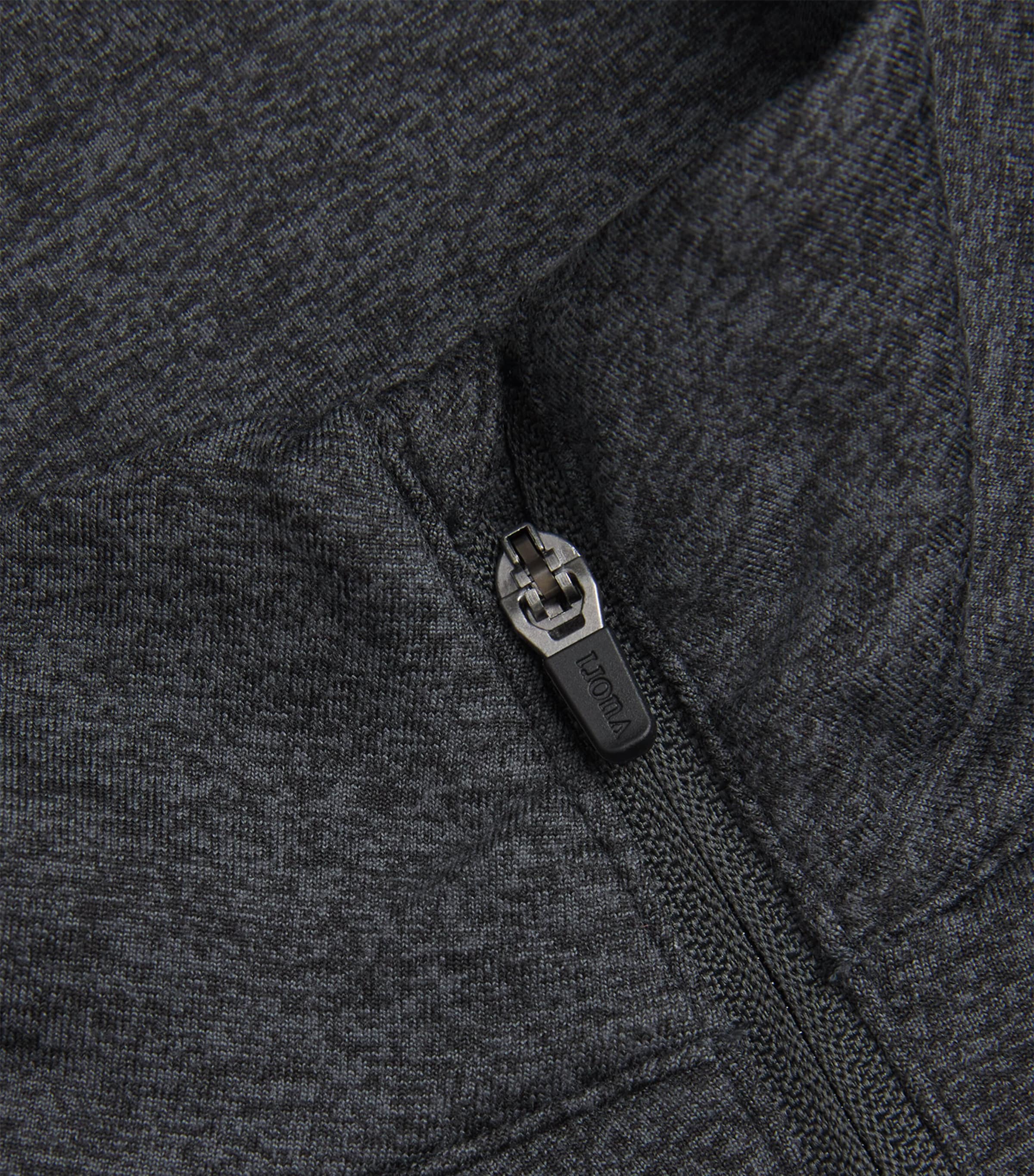 DreamKnit Ponto Quarter-Zip Sweatshirt CHARCOAL HEATHER Image 5