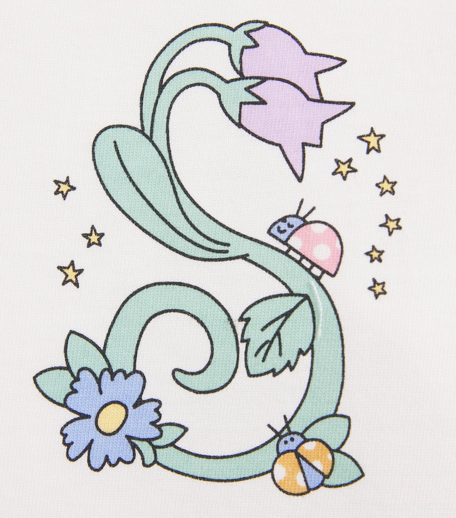 Stella Vine Print T-Shirt (2-14+ Years) 101IVORY Image 3