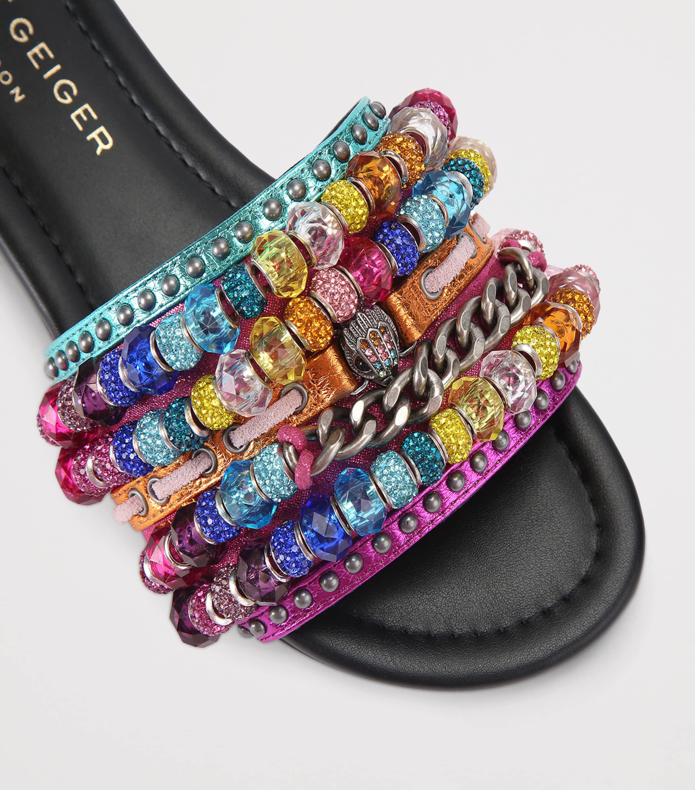 Kurt Geiger London Southbank Beaded Slides Mult/other Image 2