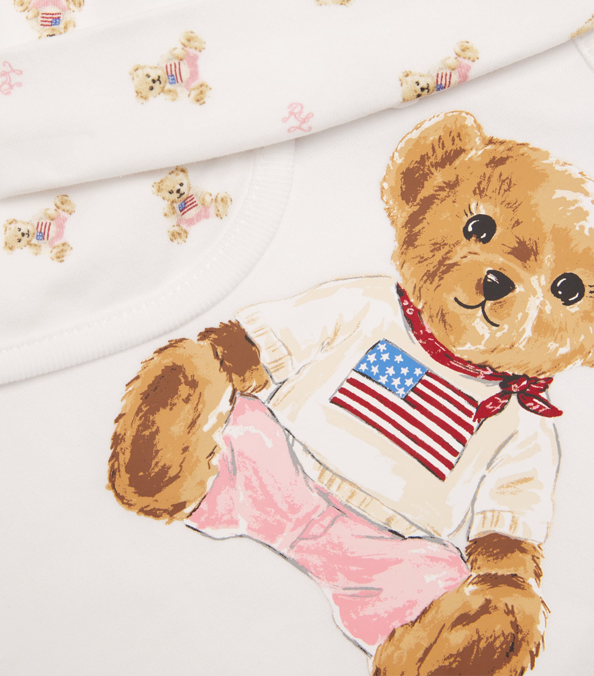 Polo Bear Bodysuit, Hat and Bib Gift Set (3-9 Months) WHITE MU Image 4