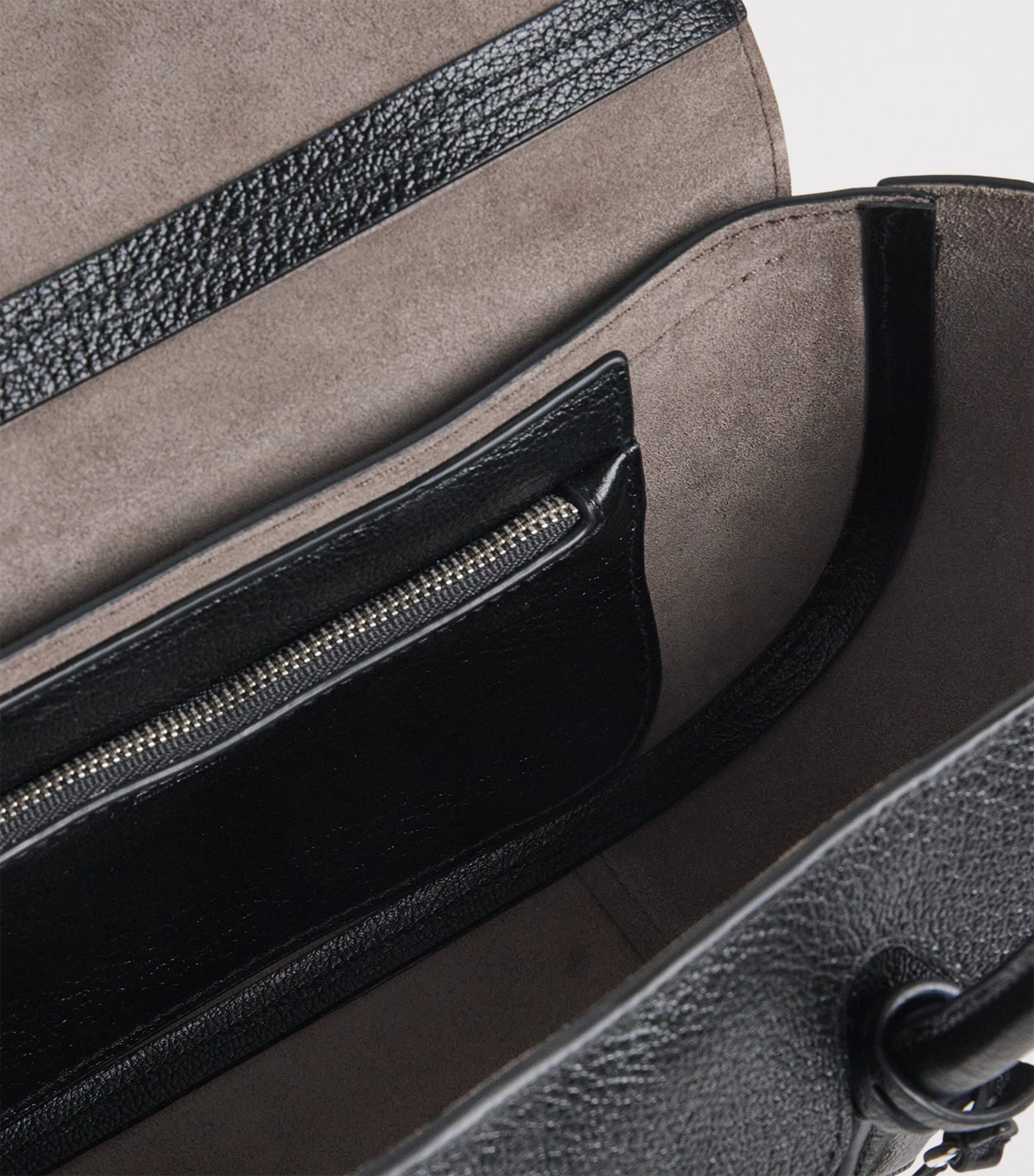 Polo Ralph Lauren Small Leather Polo Blaze Shoulder Bag Black Image 6