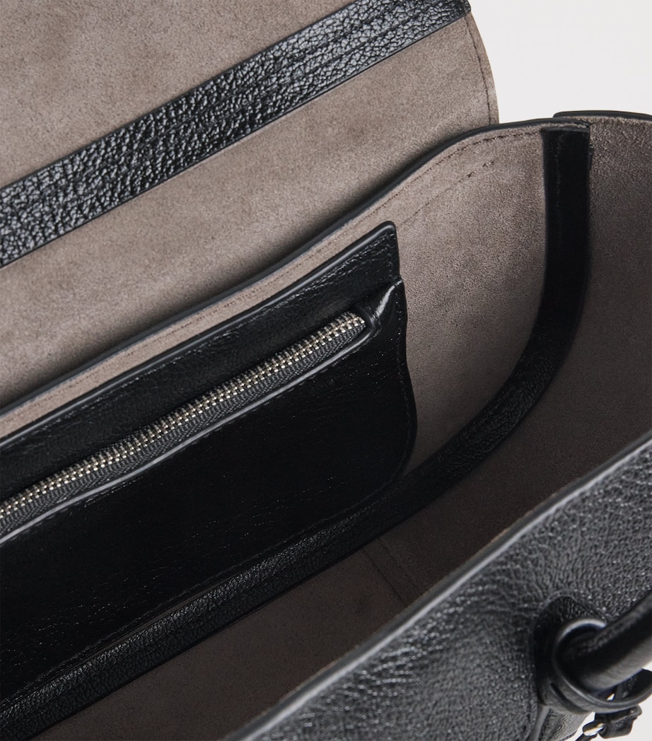 Polo Ralph Lauren Small Leather Polo Blaze Shoulder Bag Black Image 6