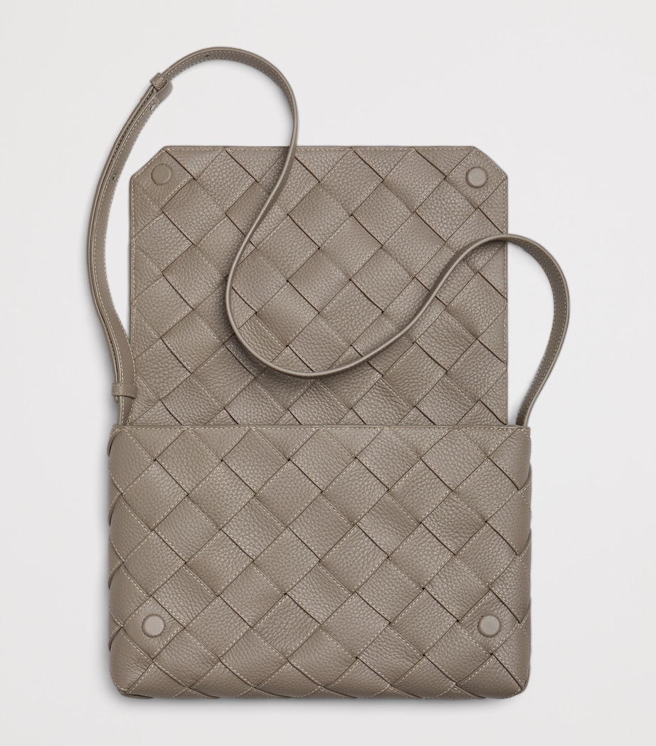 Large Leather Diago Cross-Body Bag 2822 Image 3