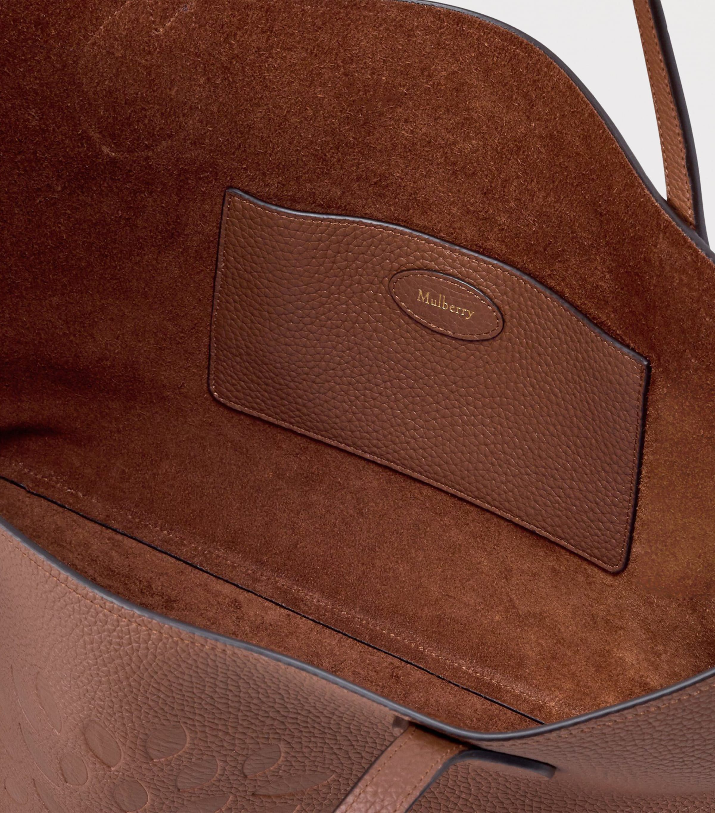 Mulberry Leather Tree Tote Bag Bright Oak Image 4