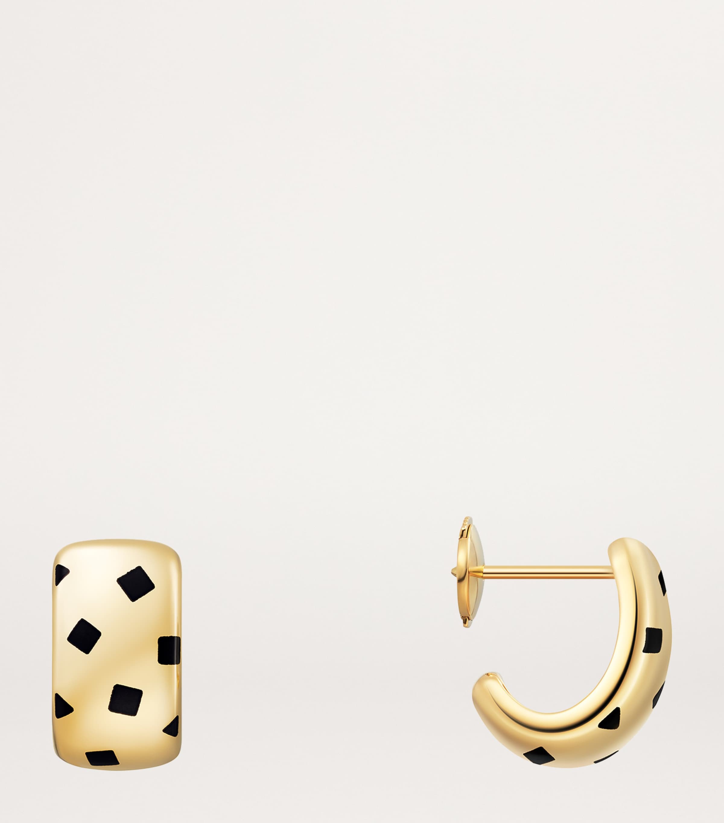 Yellow Gold and Laquer Panthère de Cartier Earrings YELLOW GOLD Image 2