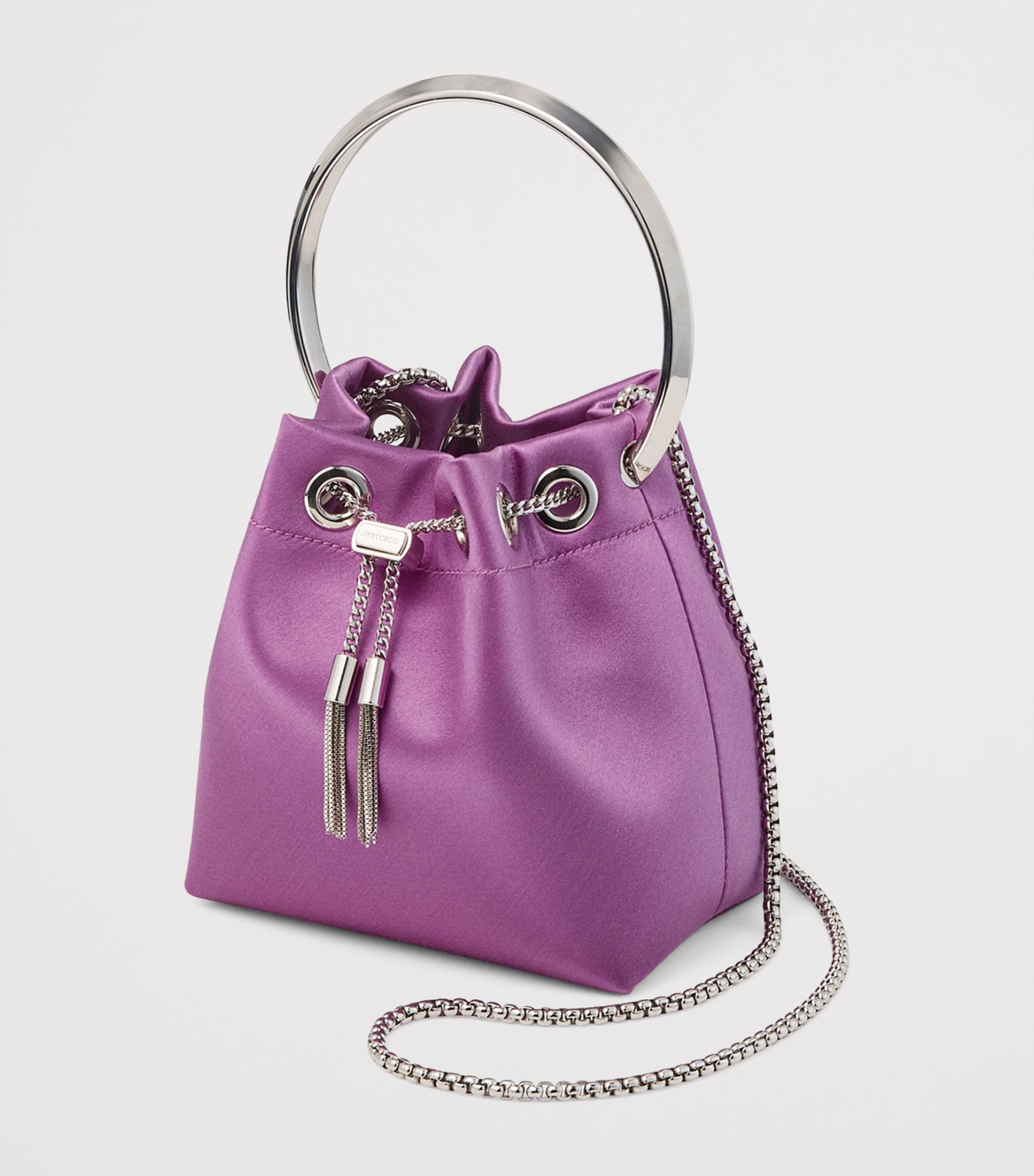Bon Bon Satin Top-Handle Bag VIOLET ORCHID/SILVER Image 3