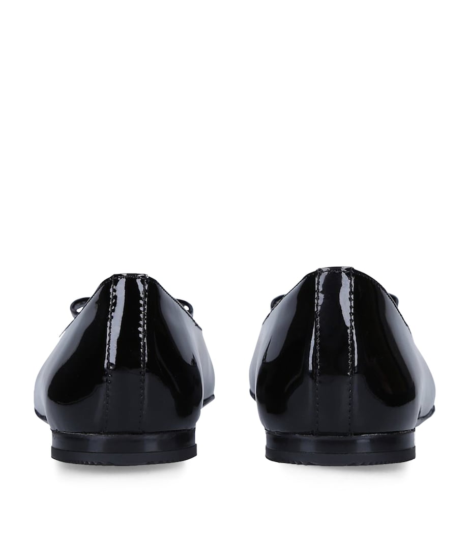 Dolce&Gabbana Kids Leather Vernice Ballet Flats Black Image 2
