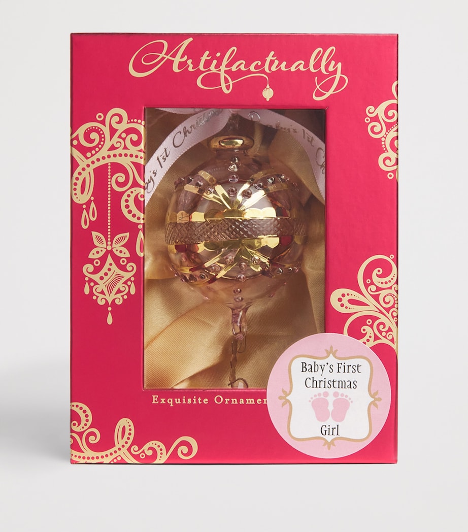 Baby Girl’s First Ornament PINK Image 2