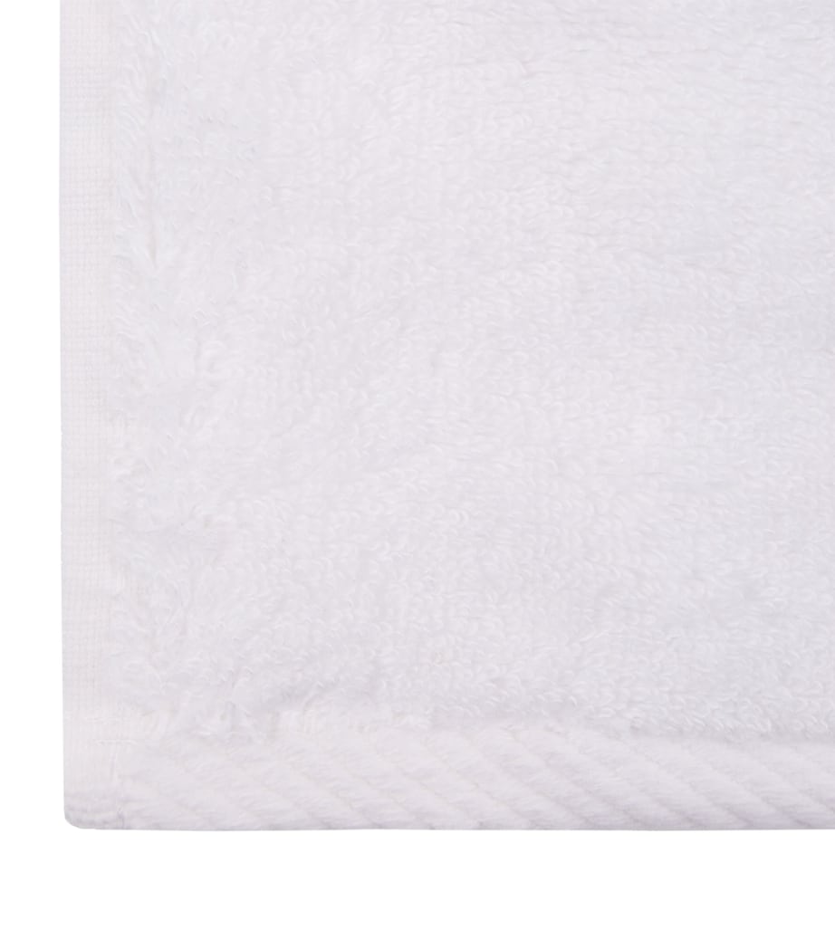 Glam Hand Towel (50cm x 100cm) WHITE Image 3
