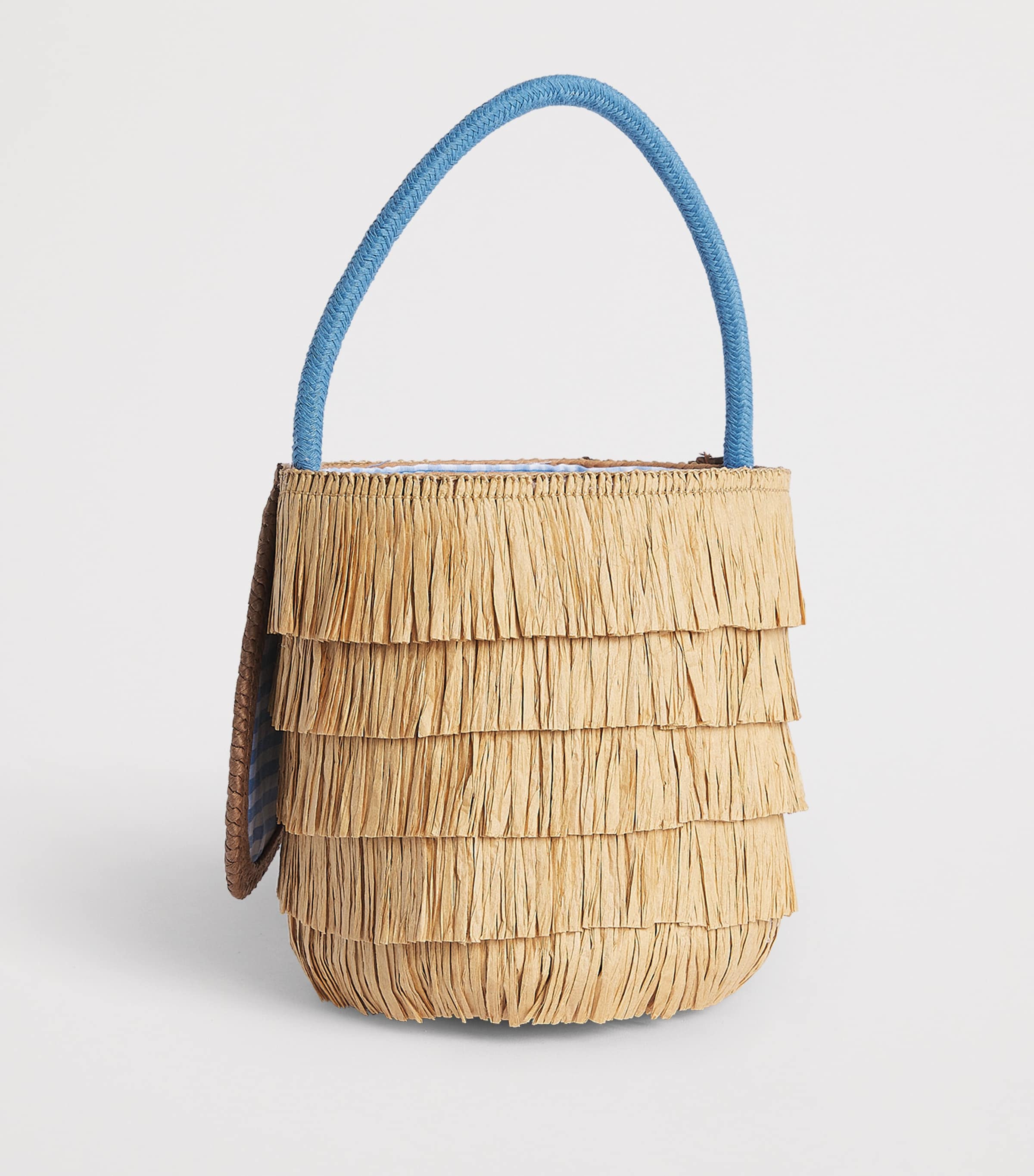Meri Meri Raffia Puppy Bag Brown Image 2