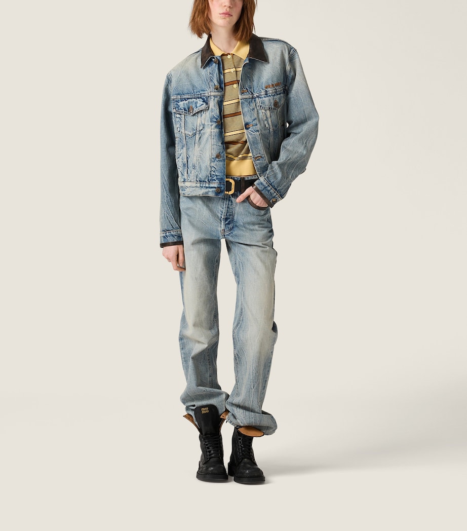 Denim Blouson Jacket F0076 Image 2