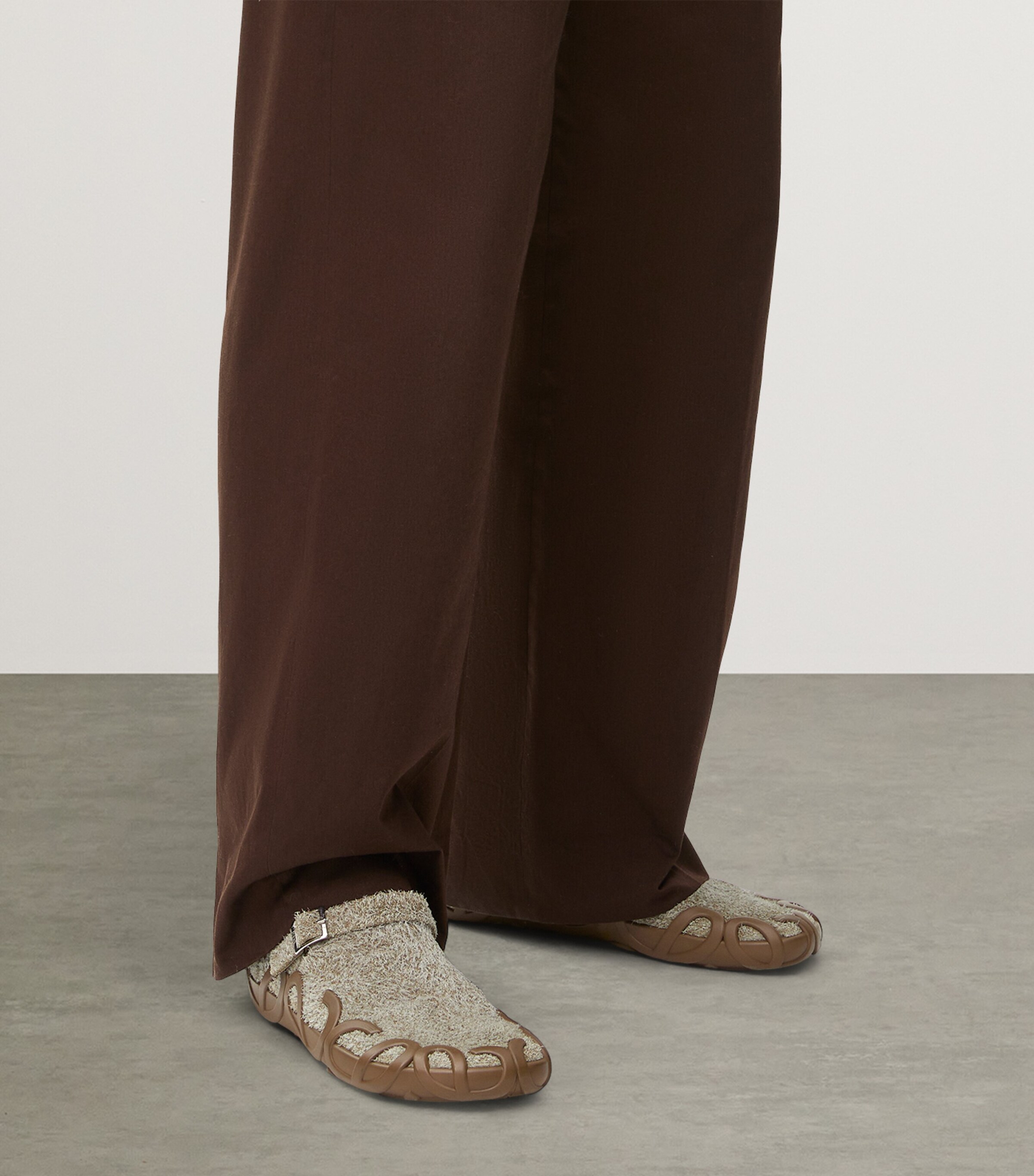 LOEWE Suede Rise Loafers Khaki Green Image 2