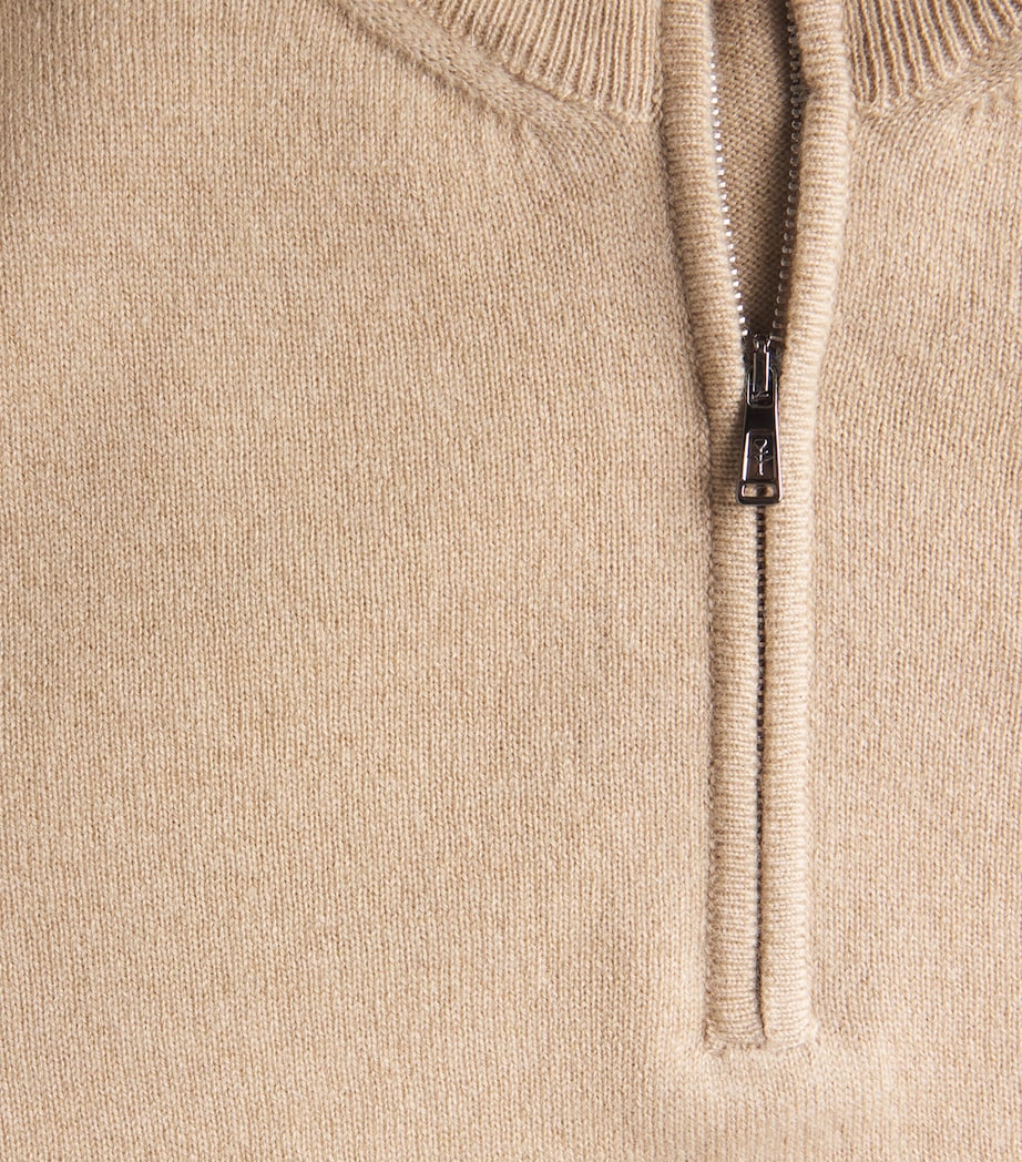 Cashmere Half-Zip Sweater A.5-DUNE Image 5