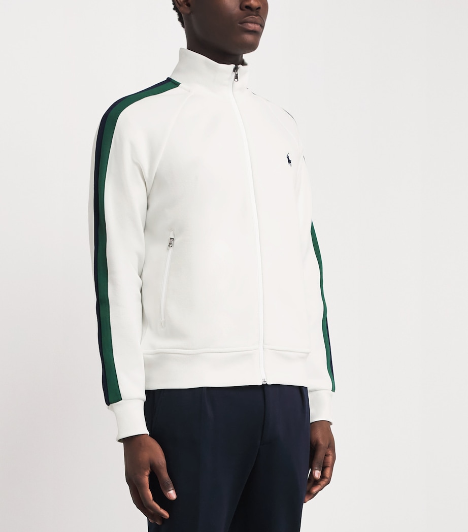Polo Ralph Lauren Mens Double-Knit Track Jacket White Image 4