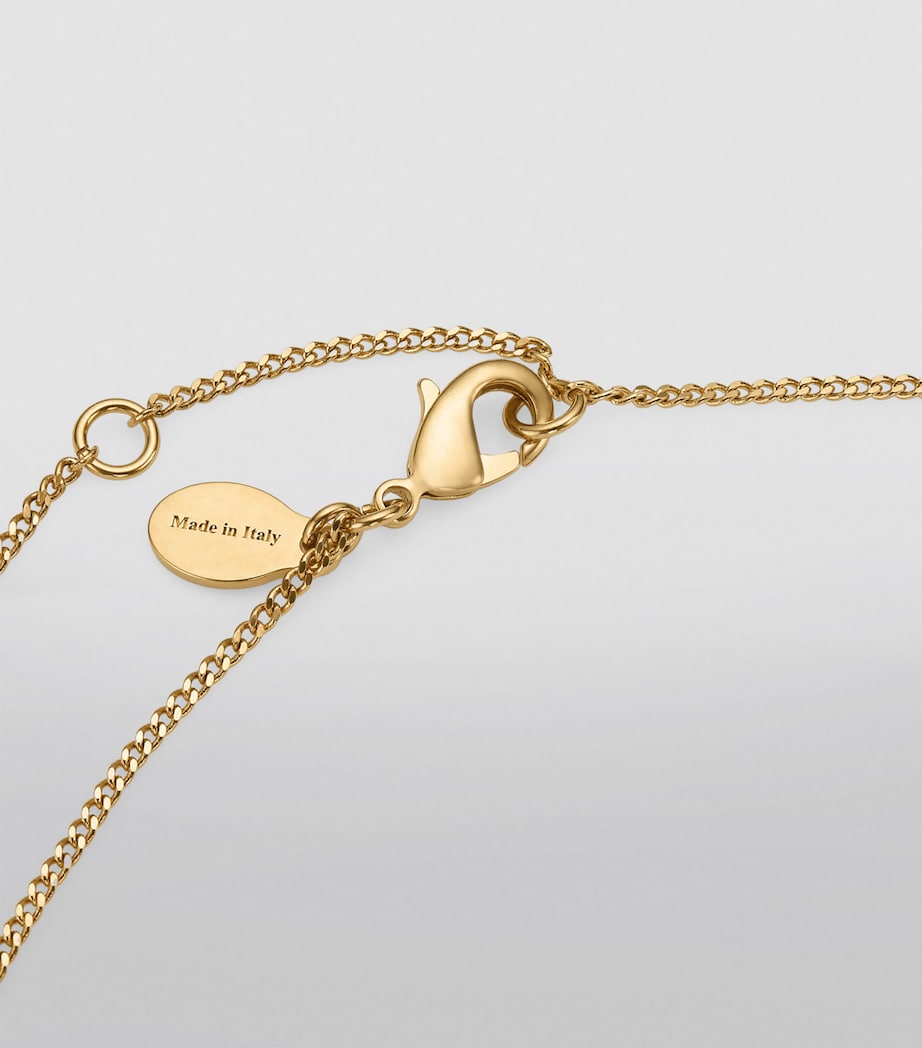 Diamond Fine Chain Necklace GOLD Image 3