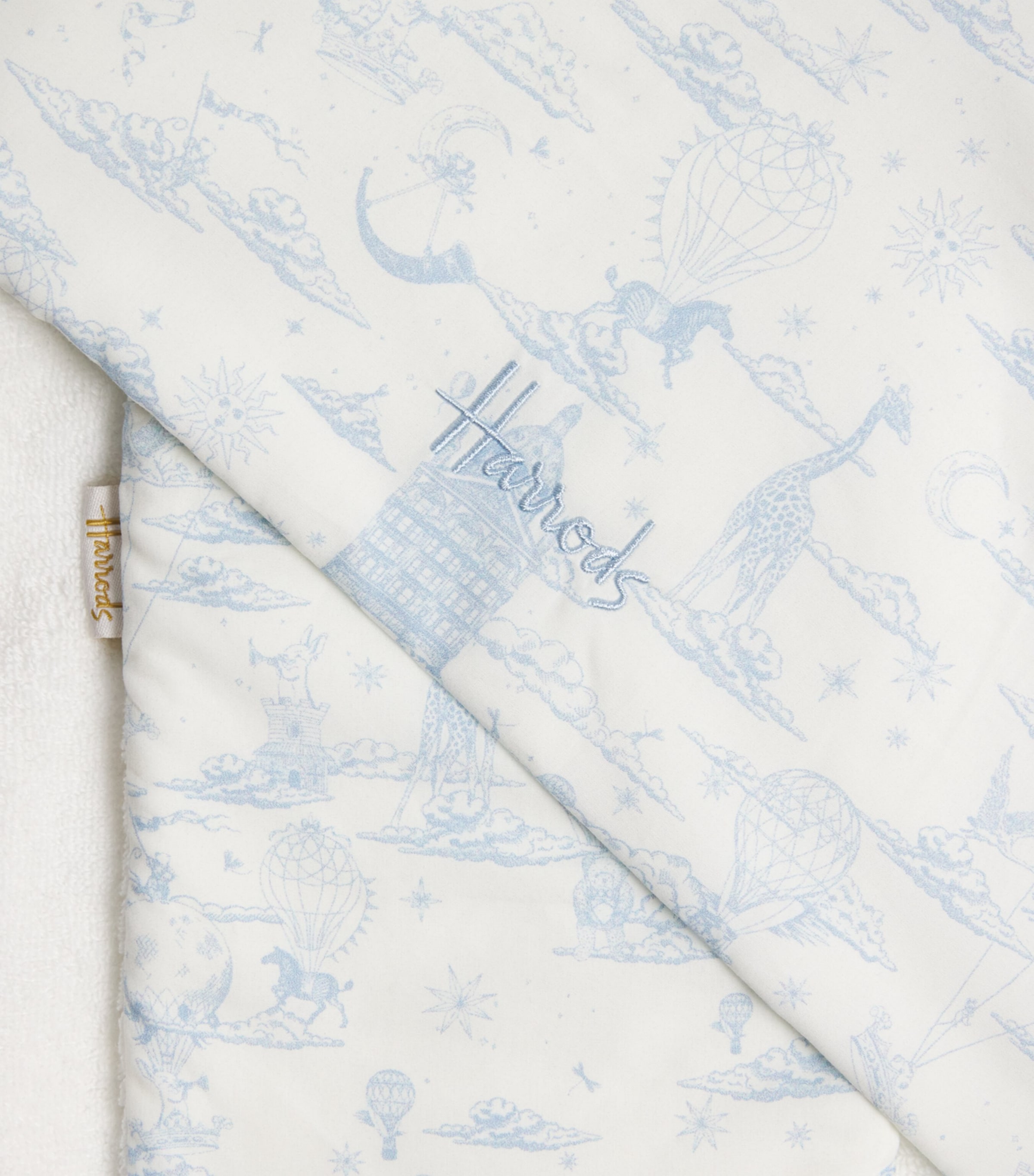 Organic Cotton Hooded Towel and Wash Mitt Set (70cm x 70cm) BLUE Image 4