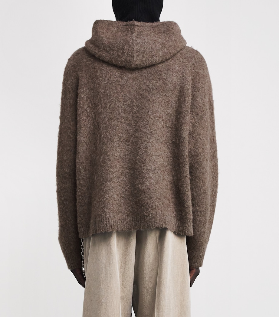 Brushed Borg Hoodie NERO Image 4