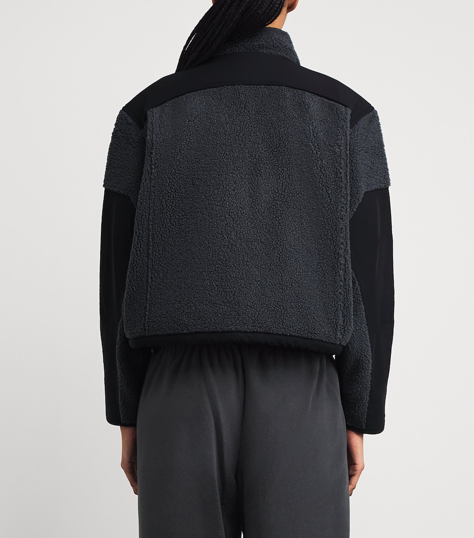 Teddy Boxy Zip-Up Jacket ASH Image 4