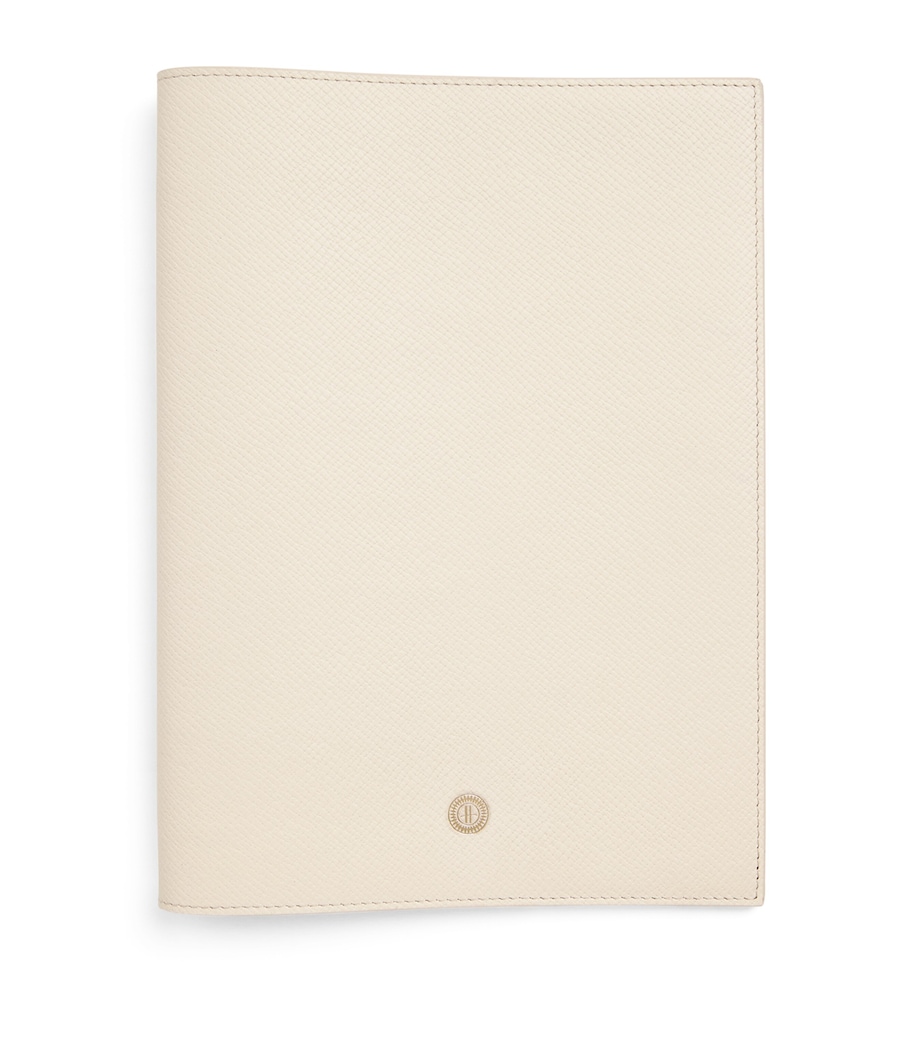 Harrods Leather Refillable Sleeve and Notepad Oyster Image 1