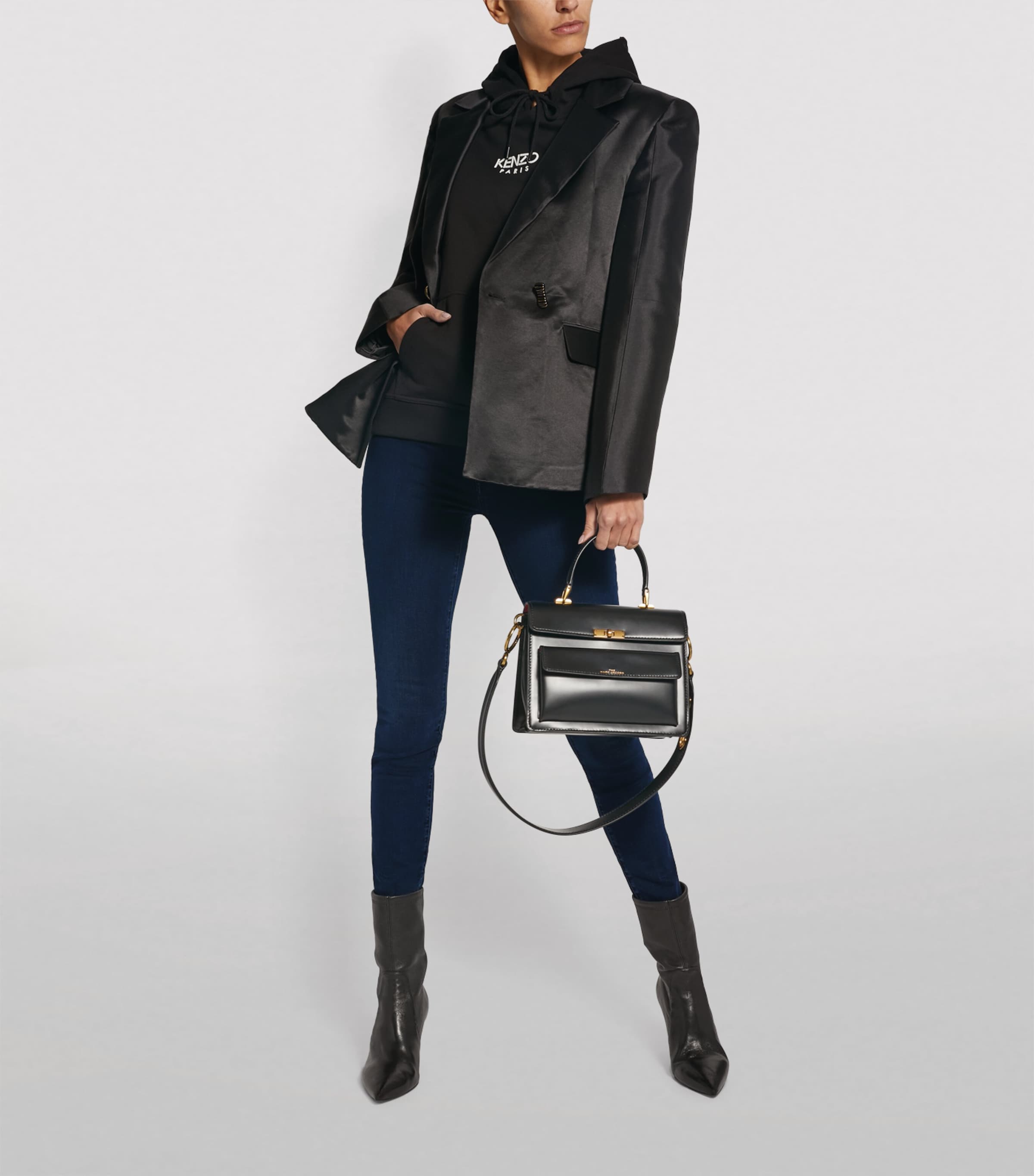 Slim Illusion Luxe High-Rise Skinny Jeans NAVY Image 2