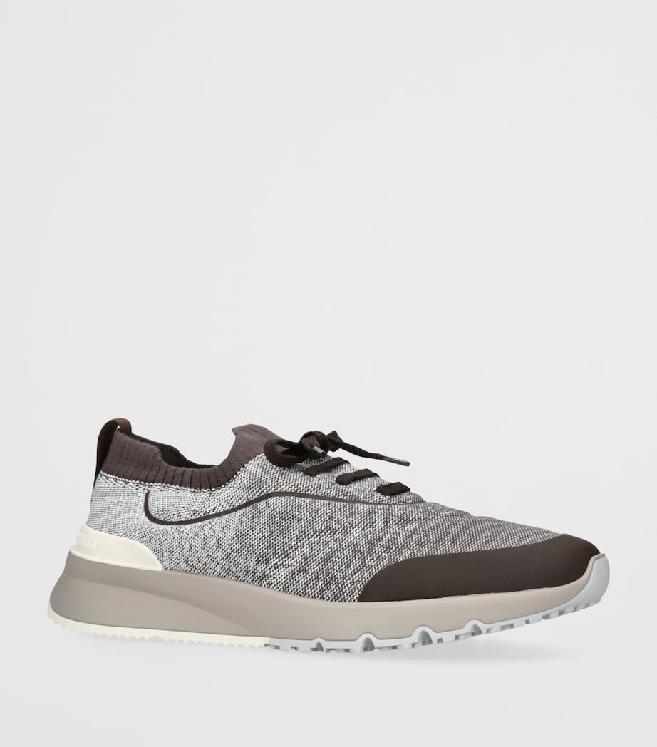 Knitted Sportiv Sneakers BROWN/OTH Image 3