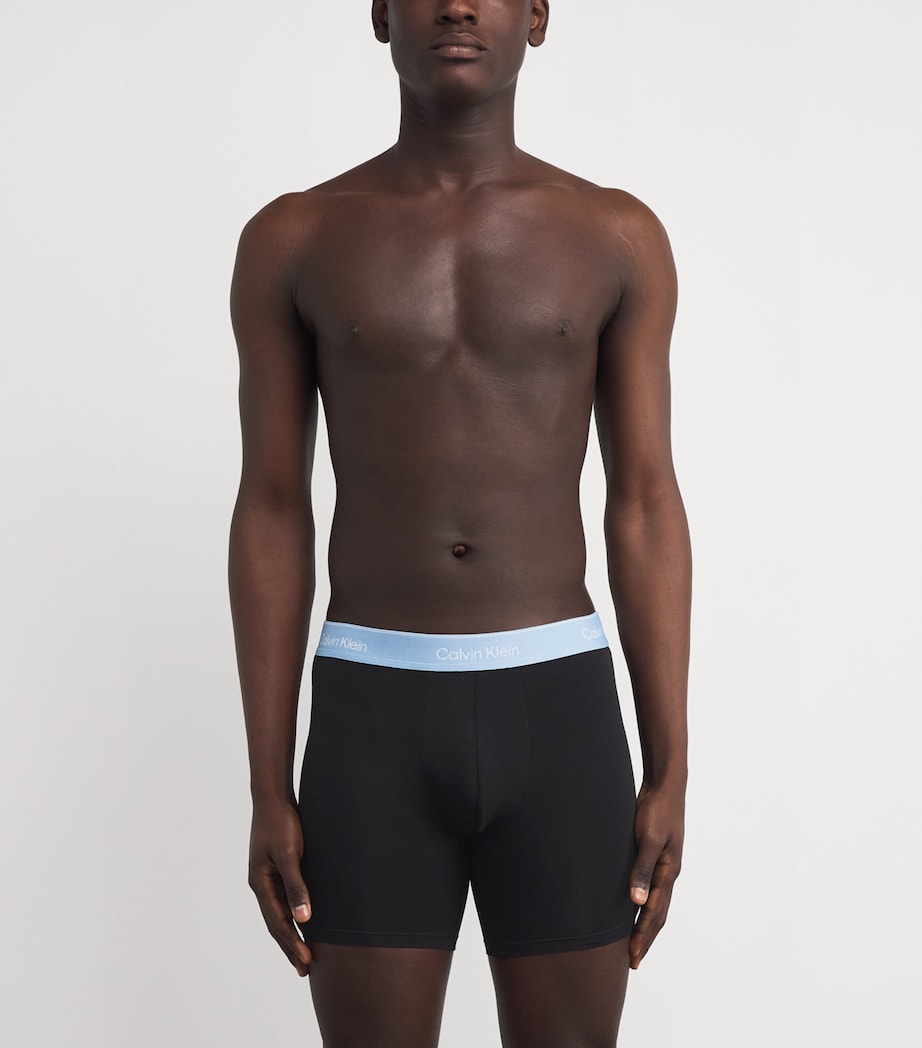 Stretch-Cotton Boxer Briefs (Pack of 3) 2VABLACK Image 2