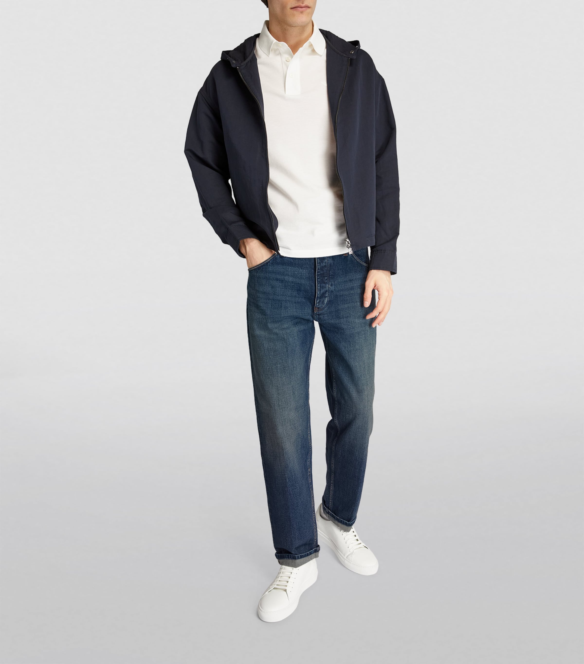 archive EMPORIO ARMANI ストレートデニム Emporio Armani Blue Straight Jeans | Harrods US