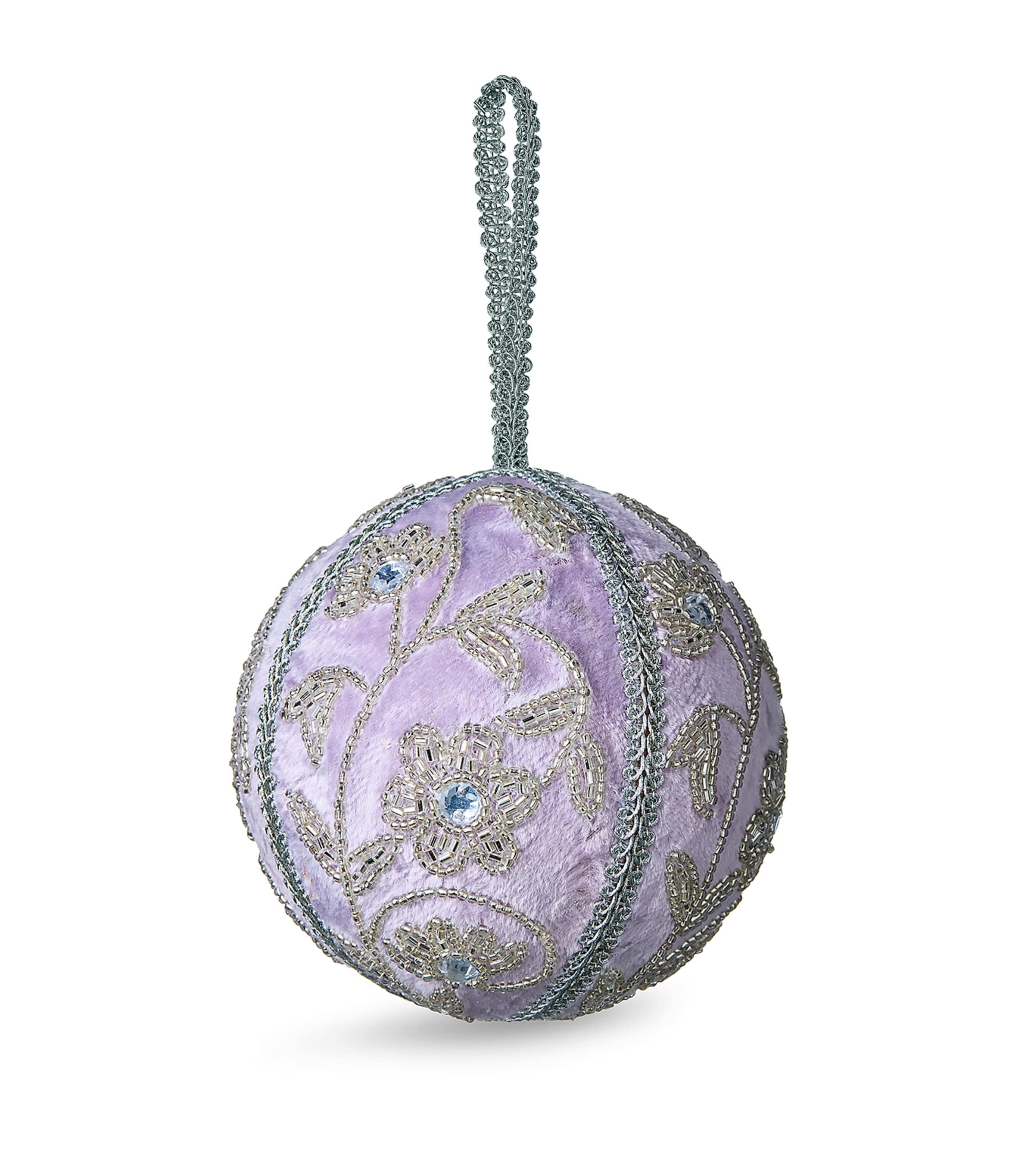 Sudha Pennathur Floral-embellished Bauble In Purple