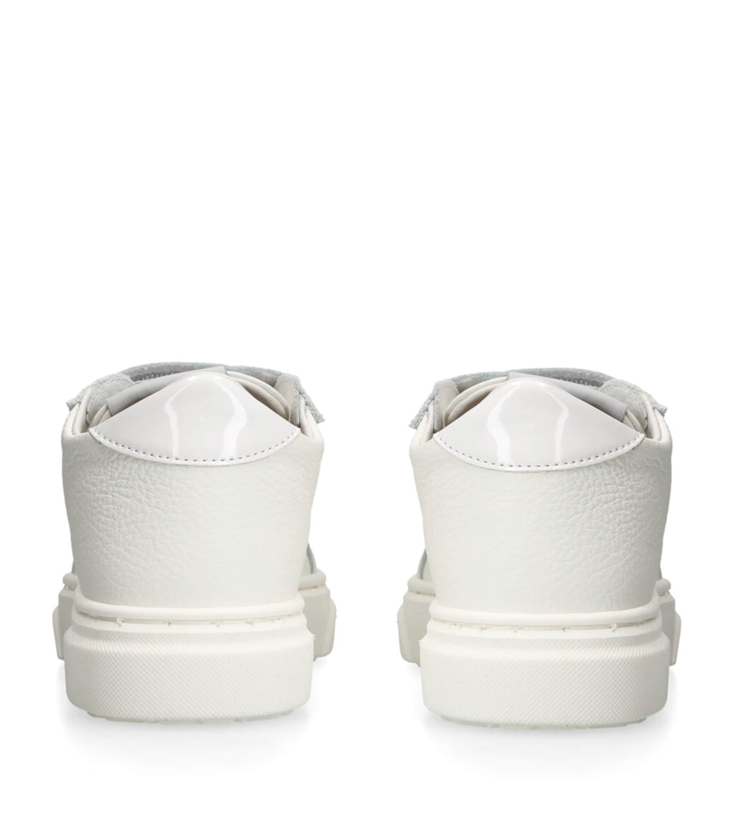 Leather Velcro Sneakers WHITE Image 2