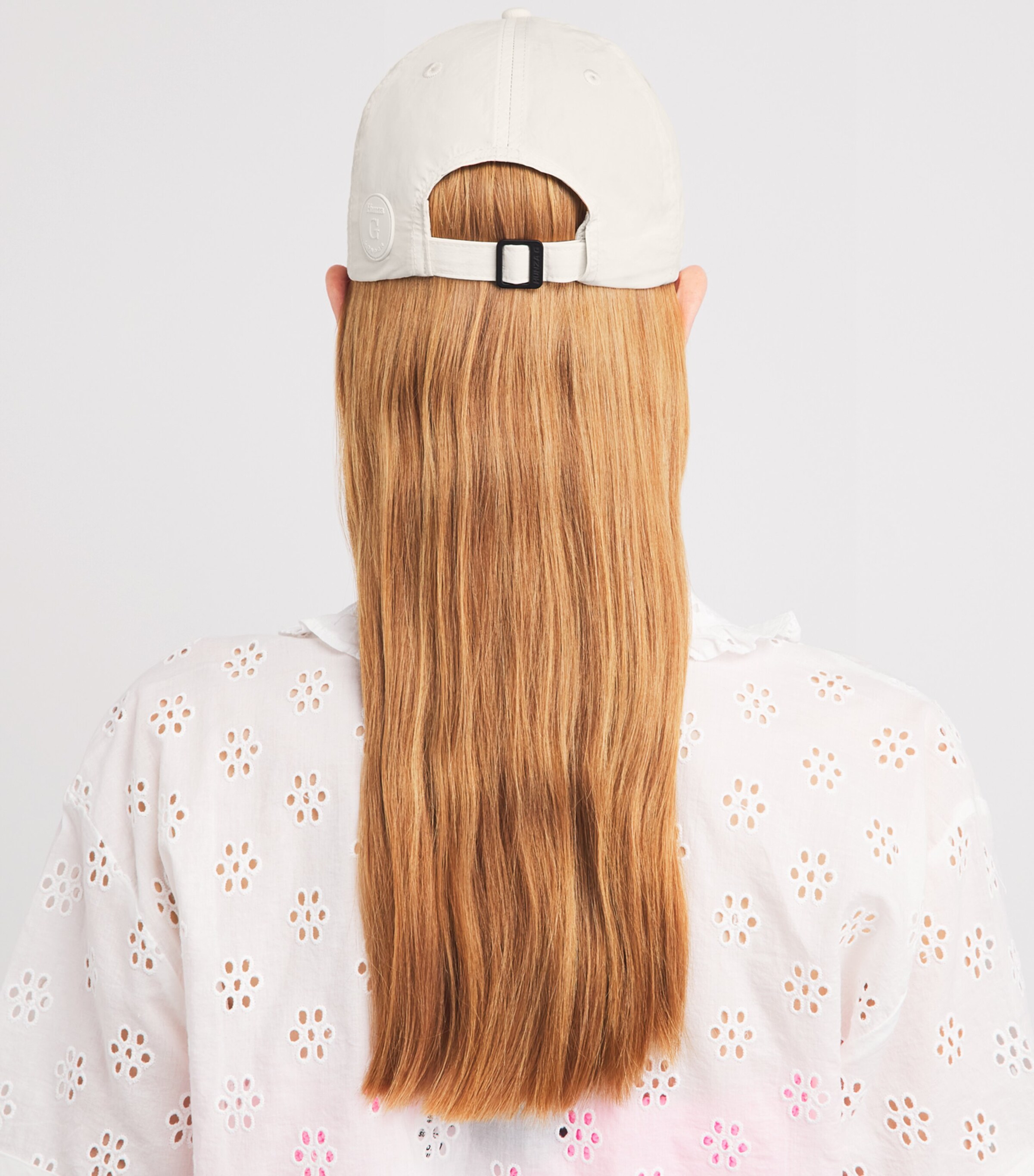 Hunza G Baseball Cap UPF 50+ Off White Image 4