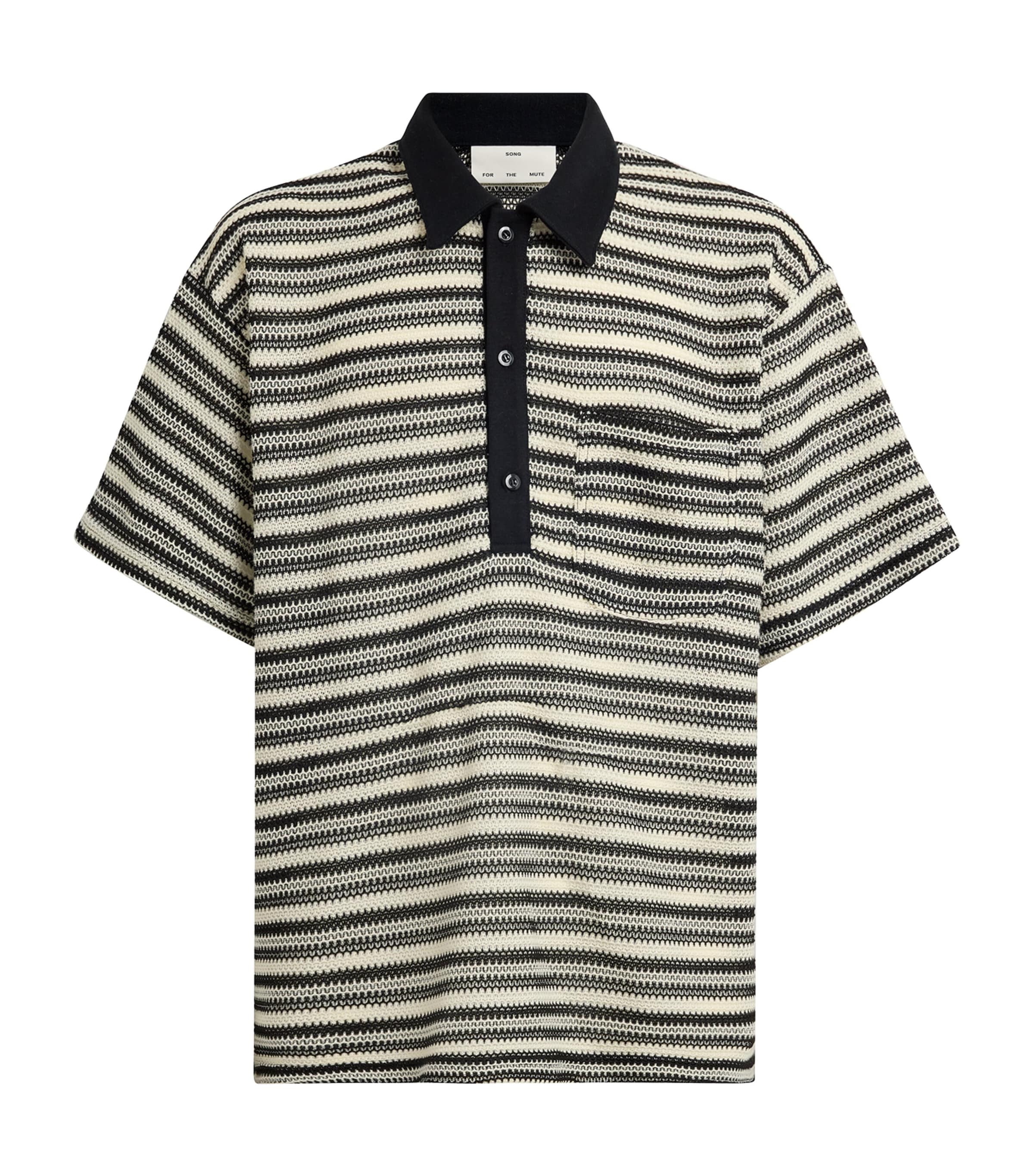 SONG FOR THE MUTE CROCHET GYM POLO SHIRT