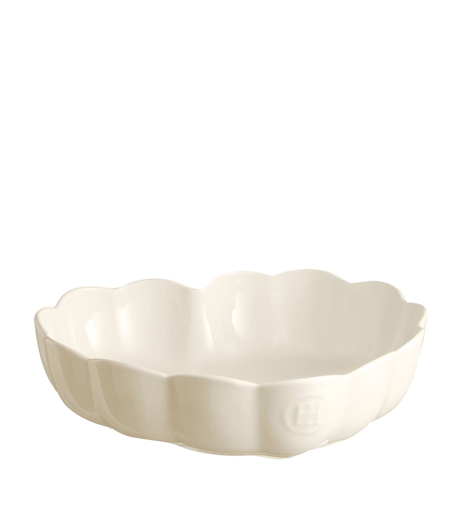 Ceramic Madeleine Heart-Shaped Baking Dish (26.5cm) CREAM Image 2