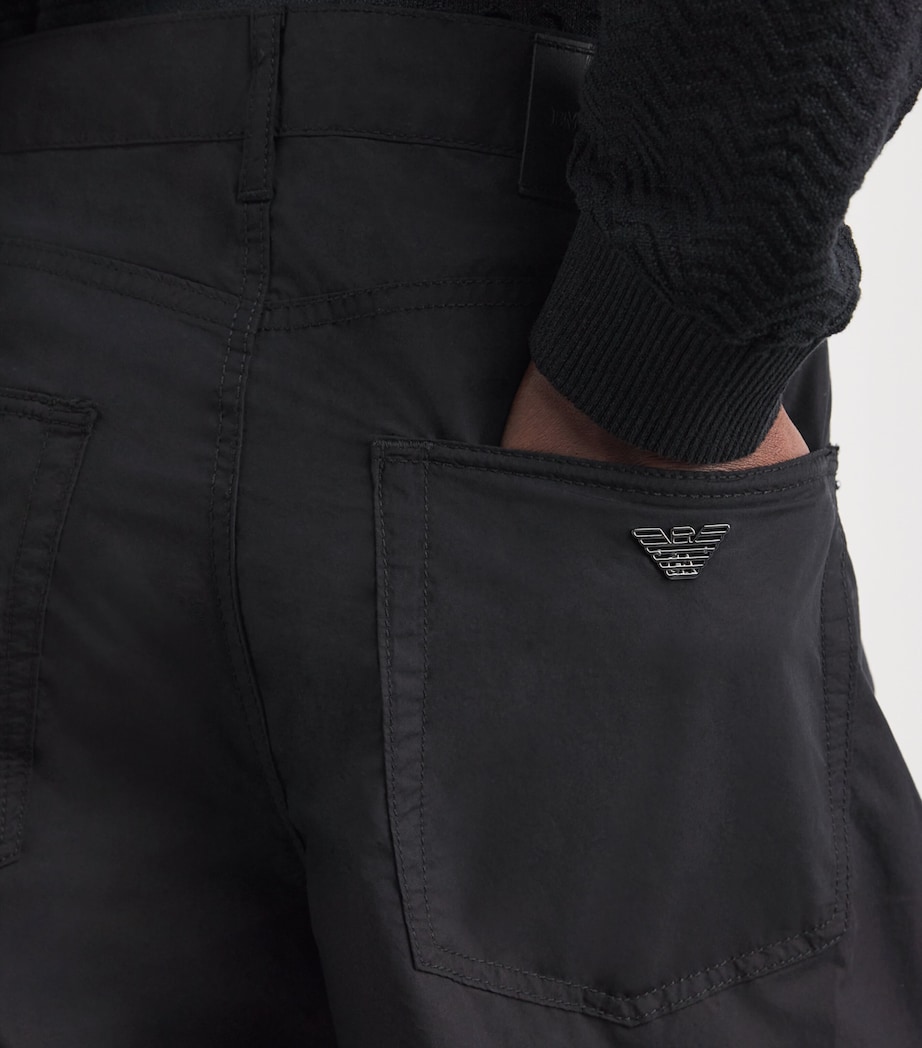 Emporio Armani Mens Cotton Cargo Trousers Image 3