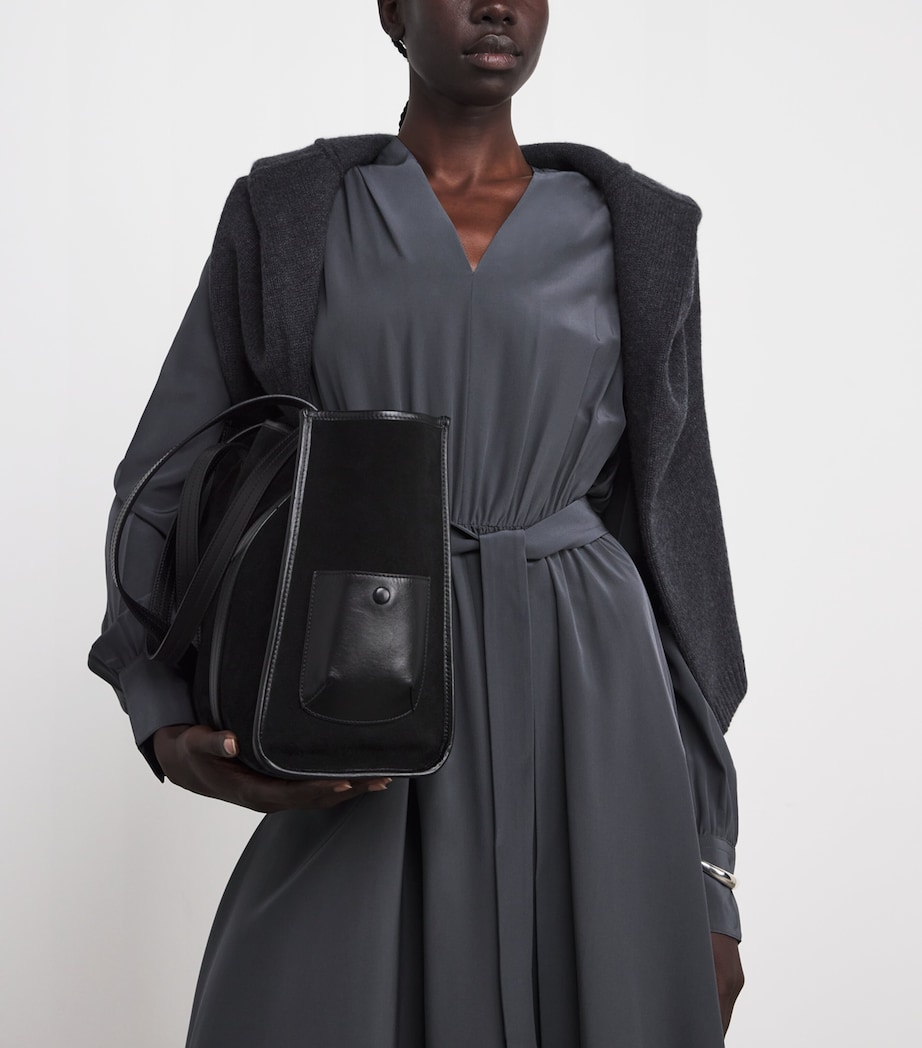 Silk Severin Midi Dress SMOKE Image 6