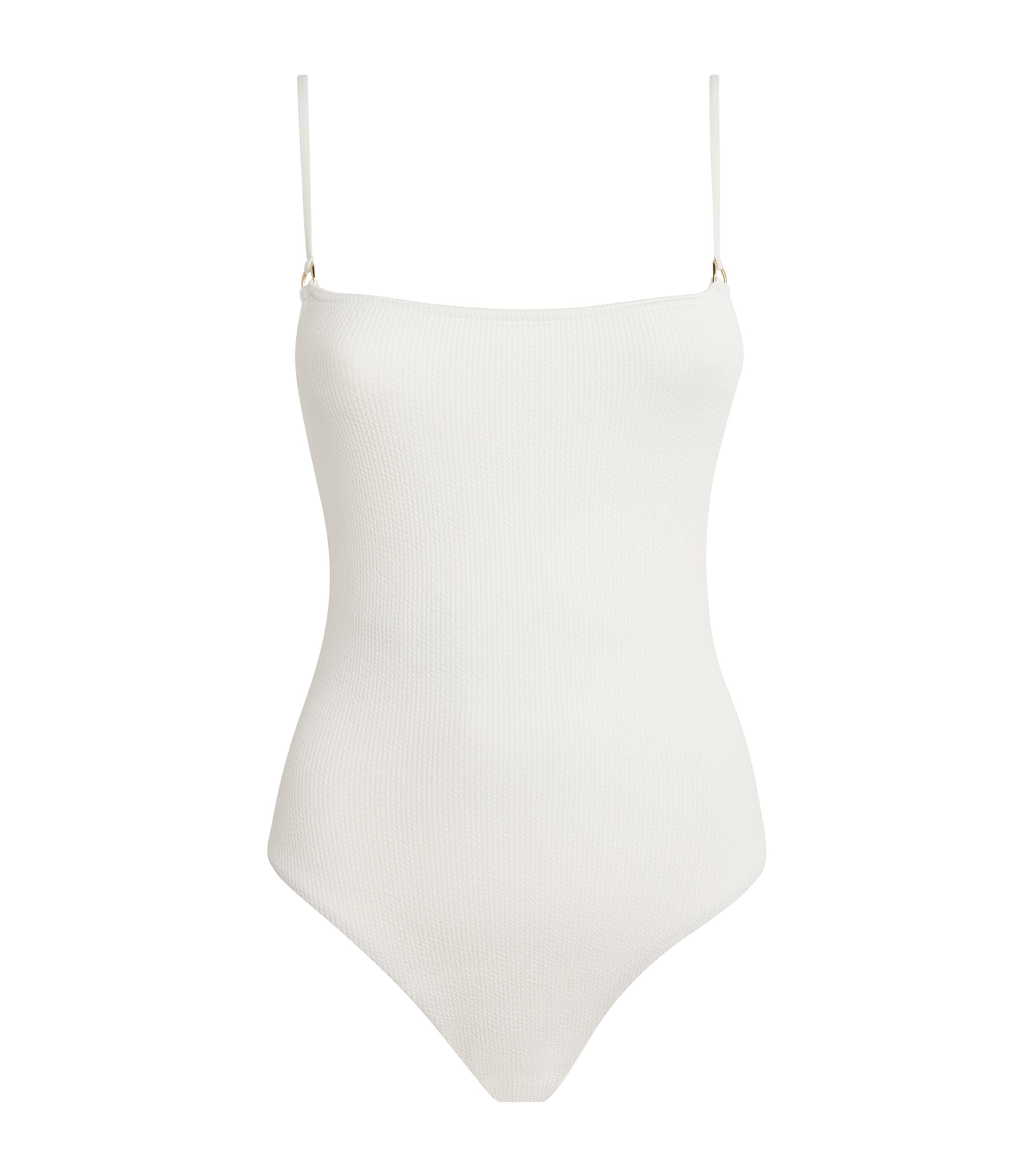 Shop Melissa Odabash Palma Ridges Swimsuit In White